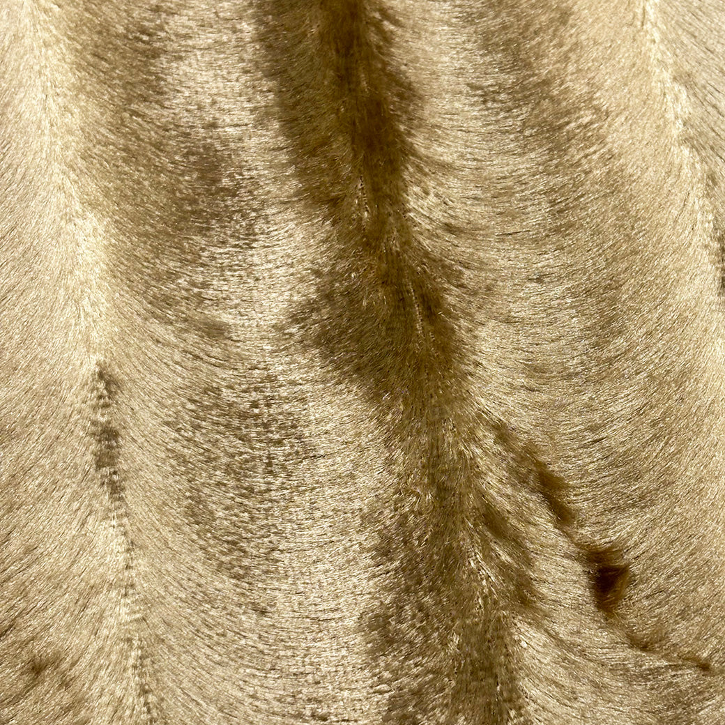 生地 【 シールファー ゴールド 】 ファー生地 フェイクファー シール生地 アニマルシール 137cm巾 なめらか さらさら ふわふわ 模造毛皮 毛短 薄手