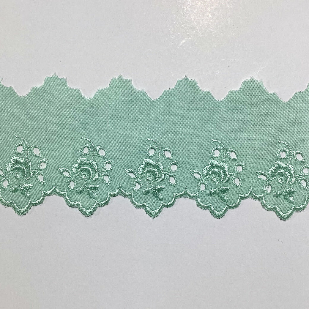 リボン 【 コットンエンブロイダリ—レース 8色 】 レースリボン エンブロイダリーレース 刺しゅうリボン 薔薇 刺繍リボン 花柄刺繍 コスプレ 袖フリル 仮装 ハロウィン Dハロ ベビー服 スタイ 靴下 アレンジ お遊戯会 発表会 ヘアアクセ 衣装 クリスマス Textile world TOA