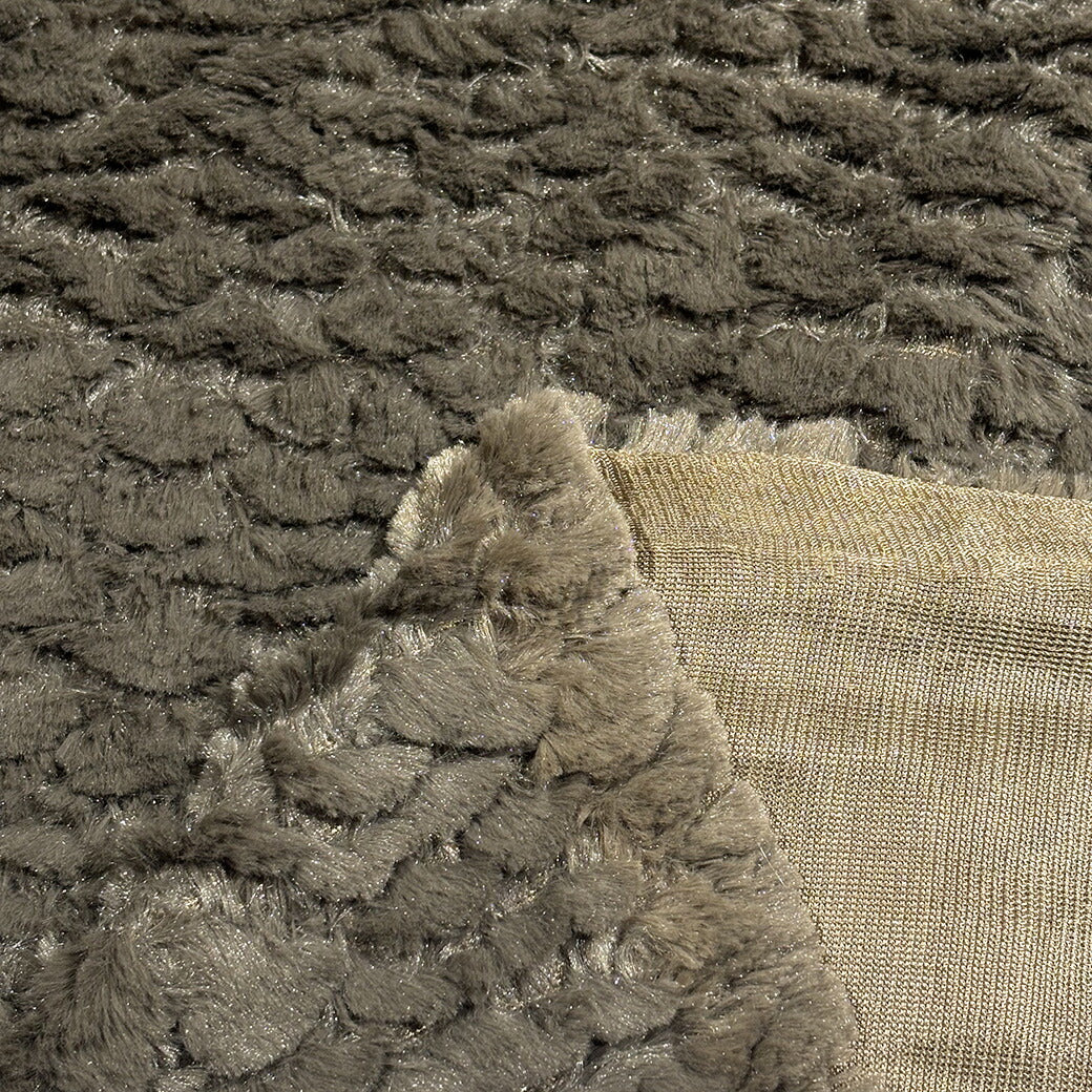 生地 【 プードルファー グレー 】 ファー生地 ボア生地 160cm巾 幅広 もこもこ ふわふわ 衣装 ぬいぐるみ 着ぐるみ 仮装 コスチューム スヌード ブランケット マフラー テディベア キッズ 可愛い 手芸 手づくり ハンドメイド Textile World TOA
