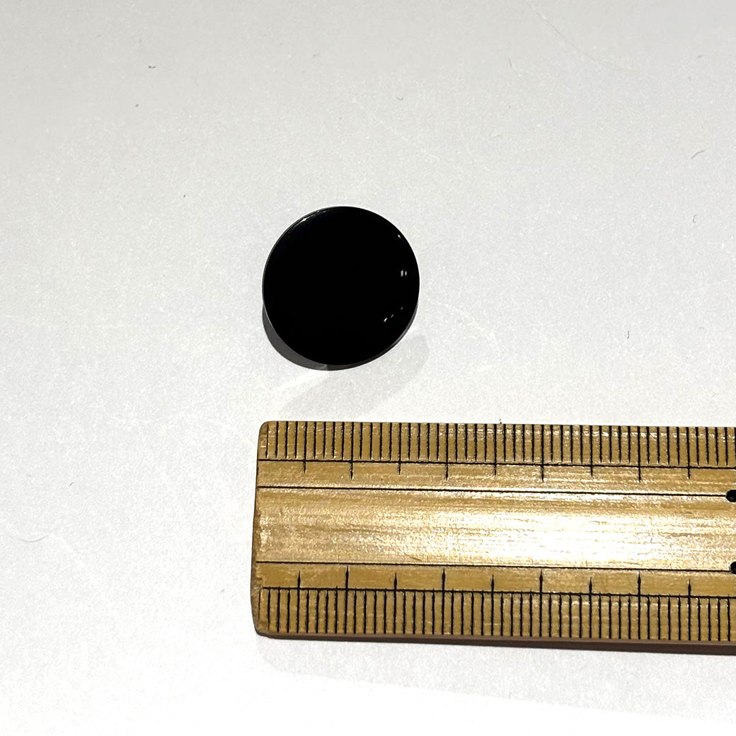 ボタン 【 足つきボタン 黒 18mm 】 足つき ぼたん 釦 シャツボタン ワイシャツ 袖口