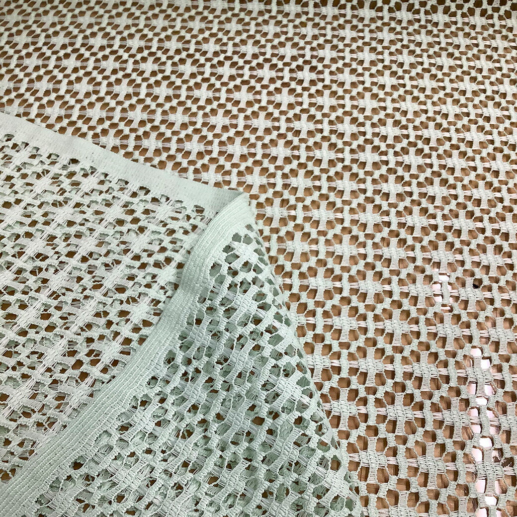 生地 【 ジオメトリックレース ミント 】 レース生地 刺繍生地 透かし生地 レース刺繍 衣装生地 ドレス衣装 白色 クリーム キャメル ダンス生地 ダンス衣装 ハロウィン コスプレ コスプレ衣装 発表会 コンクール 推し活 グリーン ナチュラル シンプルTextile World Toa