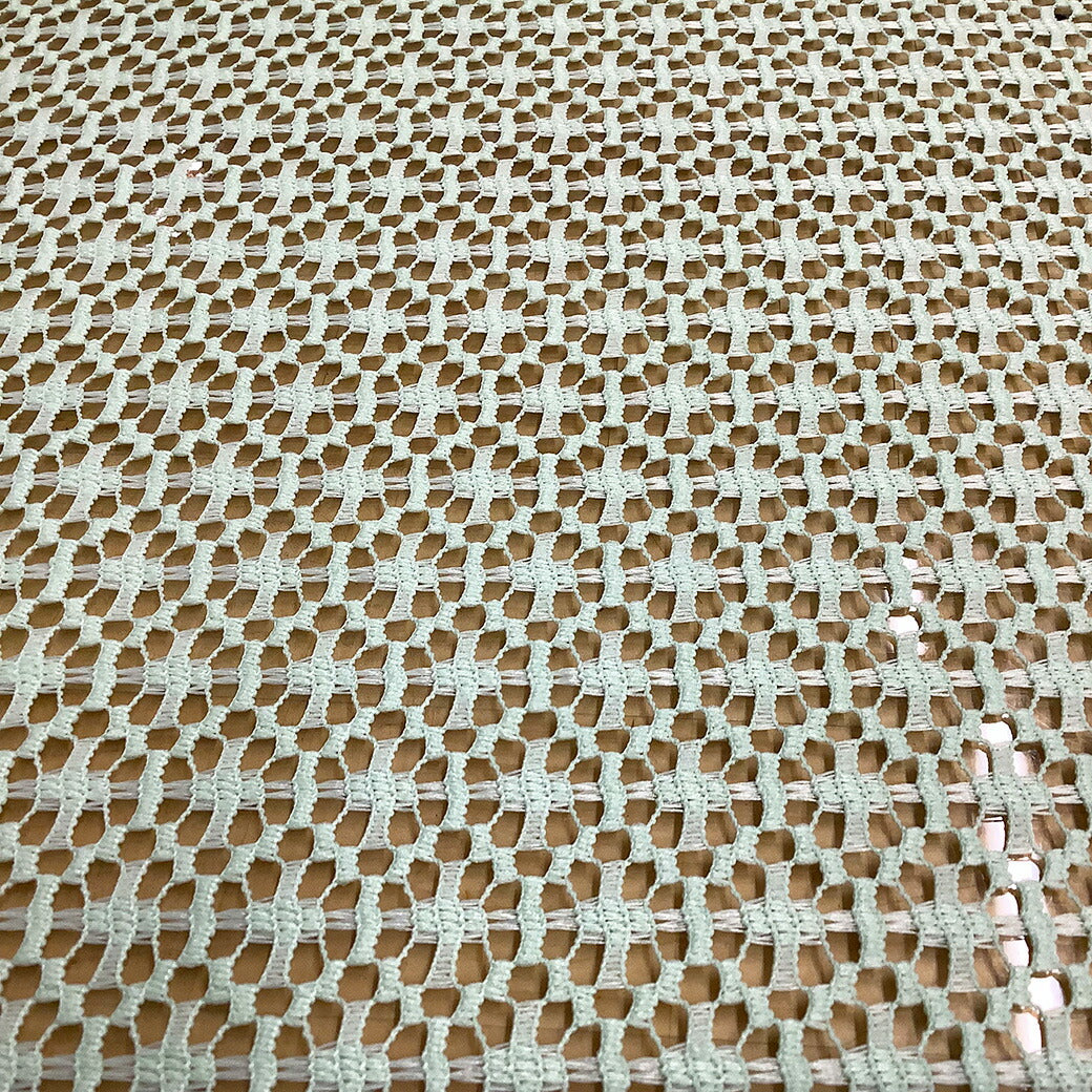 生地 【 ジオメトリックレース ミント 】 レース生地 刺繍生地 透かし生地 レース刺繍 衣装生地 ドレス衣装 白色 クリーム キャメル ダンス生地 ダンス衣装 ハロウィン コスプレ コスプレ衣装 発表会 コンクール 推し活 グリーン ナチュラル シンプルTextile World Toa