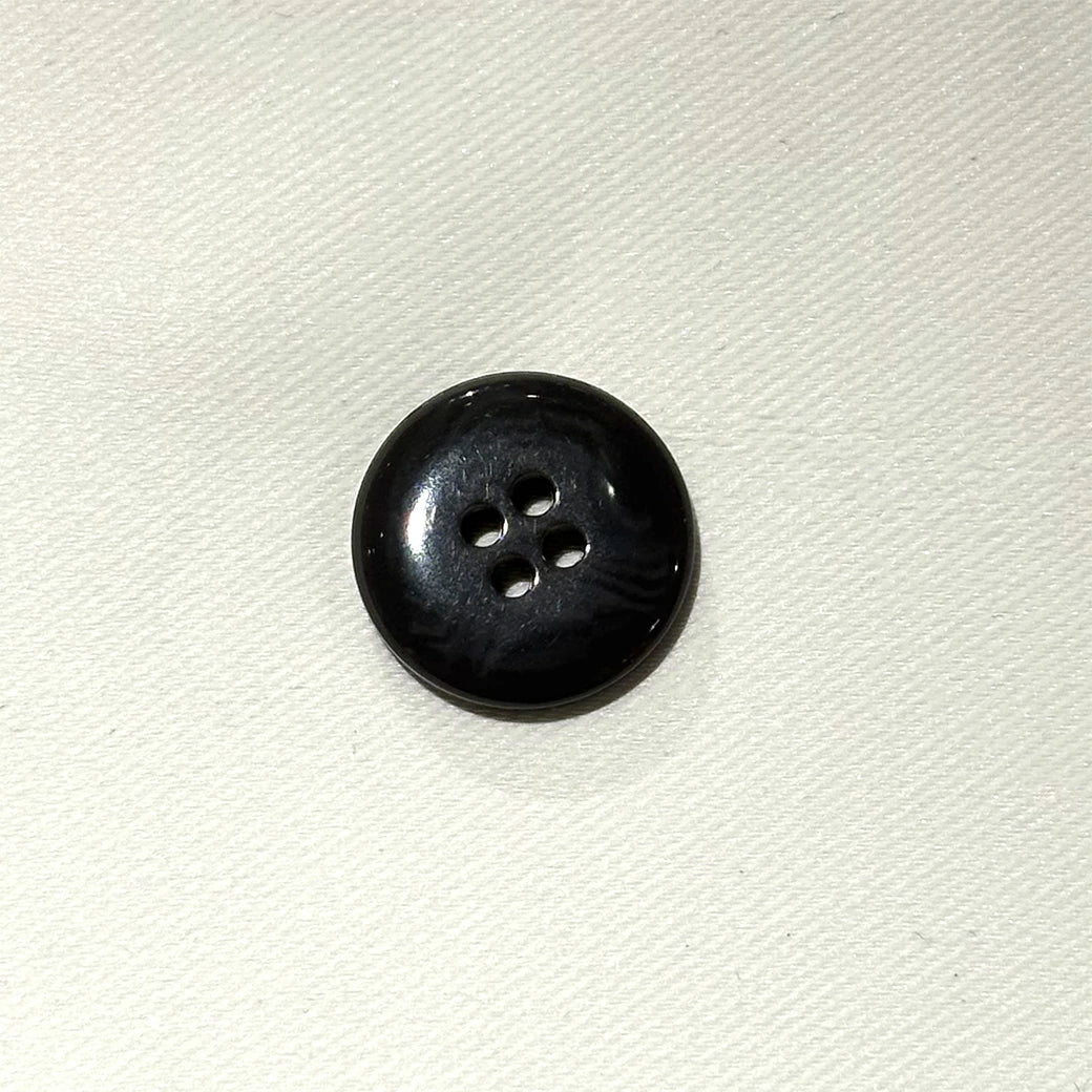 ボタン 【 四つ穴ボタン 黒 19mm 】 4つ穴 ぼたん 釦 シャツボタン ワイシャツ 袖口