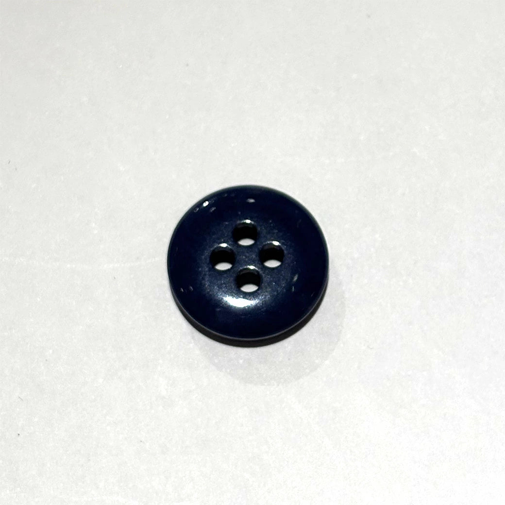 ボタン 【 四つ穴ボタン スモークブルー 14mm 】 4つ穴 ぼたん 釦 シャツボタン ワイシャツ 袖口