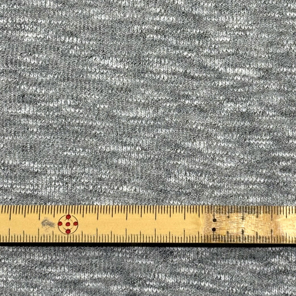 生地 【 接結ニット 表グレー:裏オフホワイト 】 ニット生地 リバーシブル 両面 ダブルフェイス 無地 ストレッチ 伸縮性 やわらか プルオーバー カットソー Tシャツ カーディガン ワンピース インテリア クッションカバー Textile World TOA