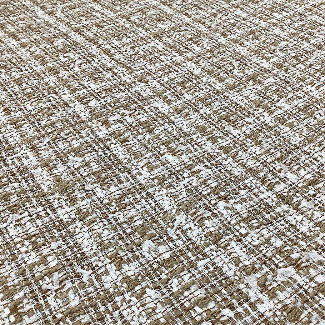 生地 【 ファンシーツイード ベージュ 】 ツイード生地 ファンシーツイード生地 ツィード ファンシーツィード 広幅 幅広 ジャケット コート スーツ ワンピース バッグ インテリア カーテン ハンドメイド シンプル フォーマル 式典 行事 上品 手作り 手芸 Textile world TOA