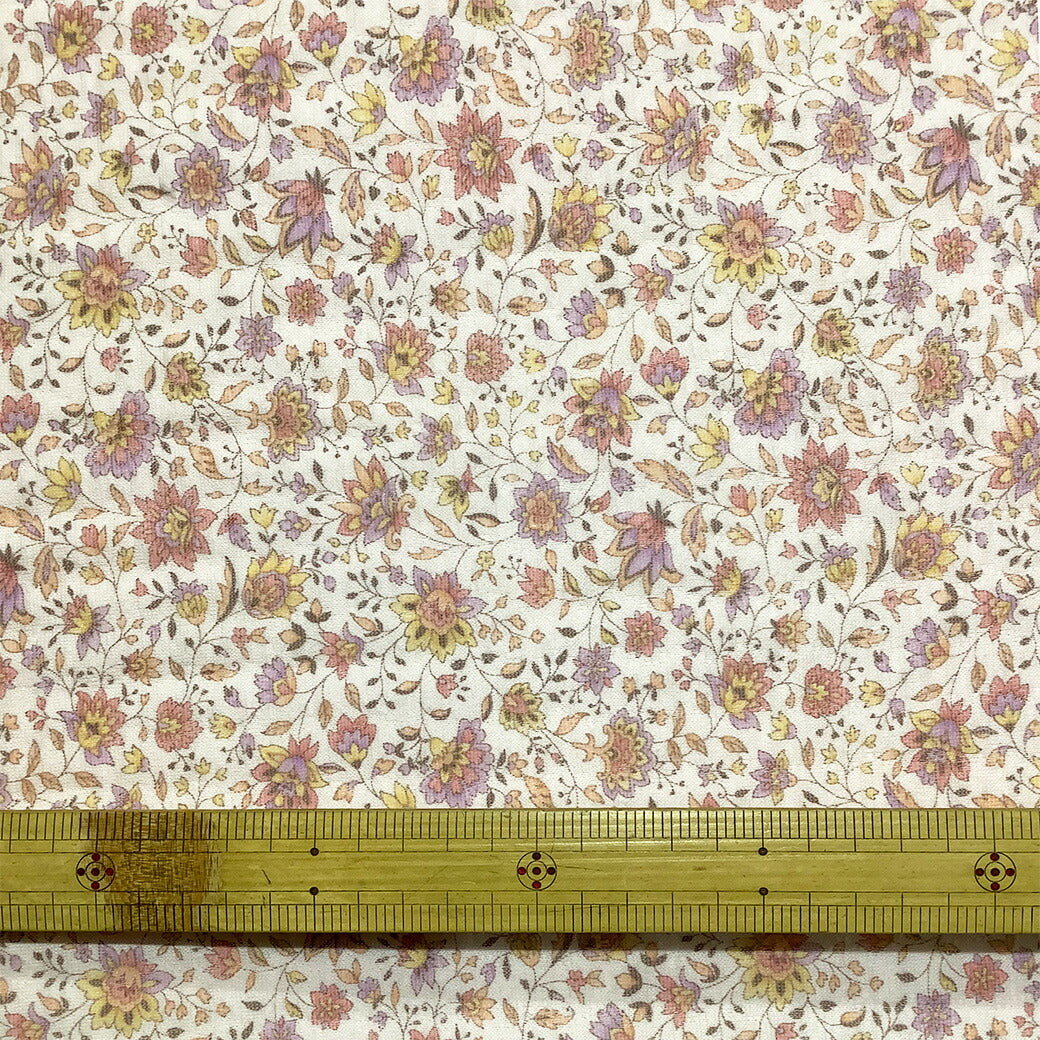 生地 【 ダブルガーゼ キルト入り 花柄 ピンク 】 ガーゼキルト ガーゼ生地 キルティング 綿生地 コットン 花柄ガーゼ フラワープリント チューリップ パジャマ ベビー スタイ よだれかけ 子ども 介護用 赤ちゃん ギフト お祝い Textile World TOA