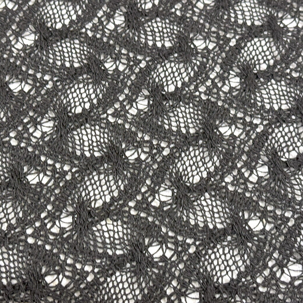 生地 【 綿ポリレース 黒 】 レース レース生地 綿混生地 綿 ポリエステル 刺繍 レース刺繍 ワンピーズ チュニック スカート ドレス ブライダル ウェディング コスプレ カーディガン エレガント 可愛い ベール ハンドメイド 手芸 手作り ソーイング Textile World TOA