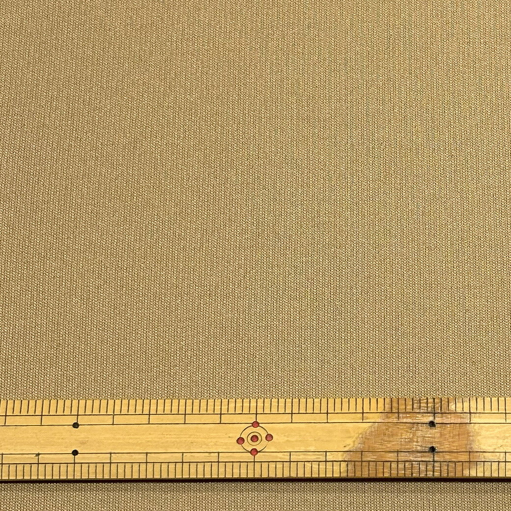 生地 【 ニット キャメル 】 ニット ニット生地 145cm巾 綿 綿ニット 綿生地 綿ポリエステル コットン 無地 伸縮性 厚手生地 厚い スウェット トレーナー ジャケット スカート パンツ コート ポンチョ バッグ 帽