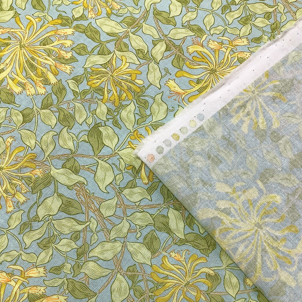 生地 【 V&A Fabric Collection ハニーサックル 】 シーチング 110cm巾 コットン 綿100% 薄手