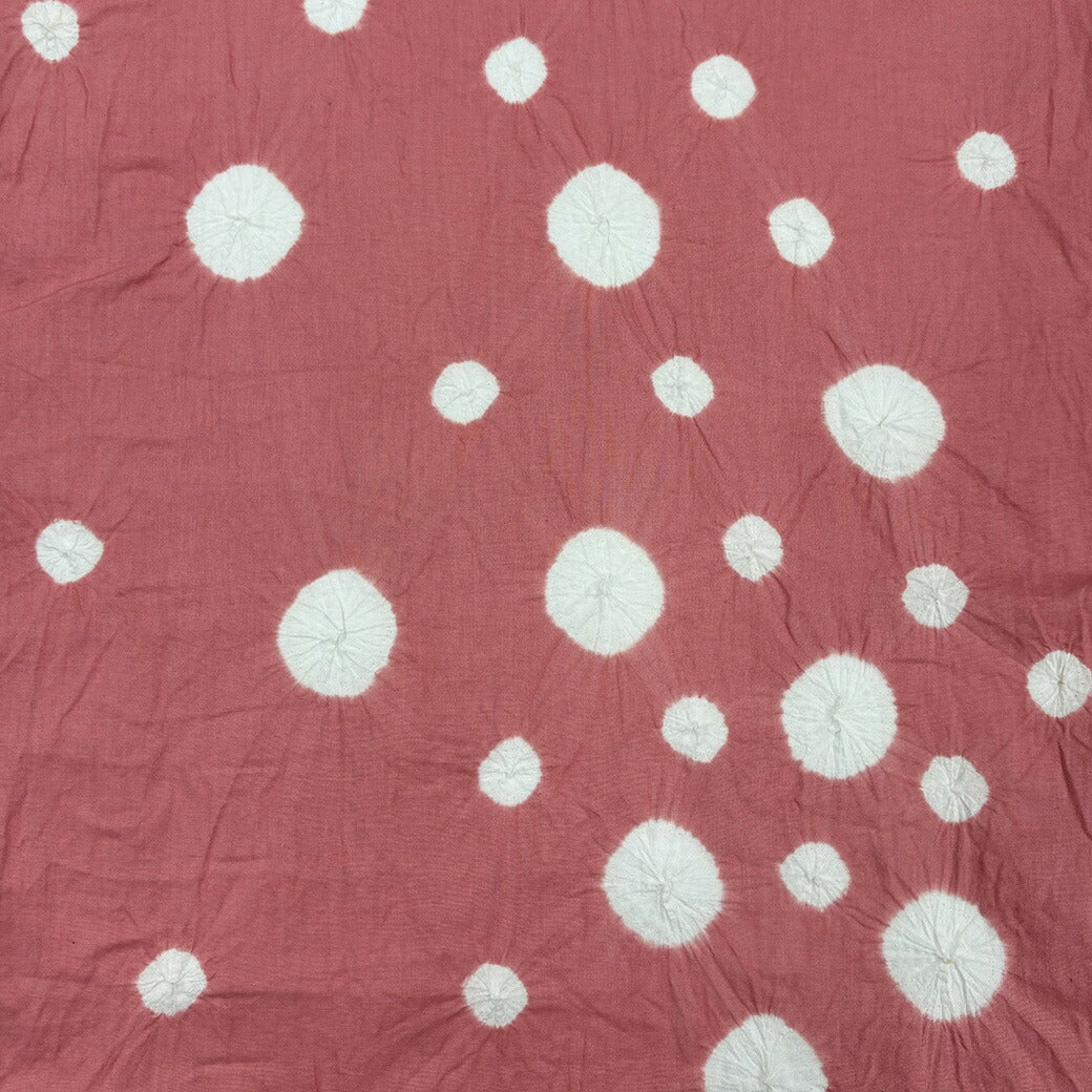 生地 【 有松絞り 水玉 桜 12.5m巻き 巾40cm 】 一反 巻き売り 有松染め 鳴海絞り 有松鳴海絞り 浴衣生地 甚平生地 ドット柄 浴衣 ゆかた しぼり浴衣 絞り浴衣 絞り染め 兵児帯 帯 夏着物 風呂敷 一反販売