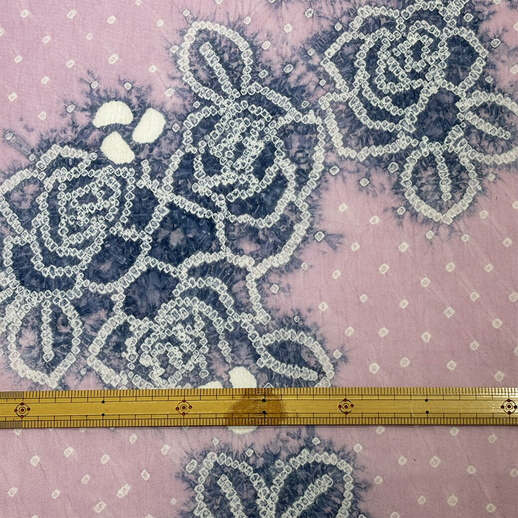 【訳あり】 【 有松絞り 薔薇 桜色 12.3m巻き 巾40cm 】 生地 一反 巻き売り 有松染め 鳴海絞り 有松鳴海絞り 浴衣生地 バラの花 甚平生地 浴衣 ゆかた しぼり浴衣 絞り浴衣 絞り染め 兵児帯 夏着物 風呂敷