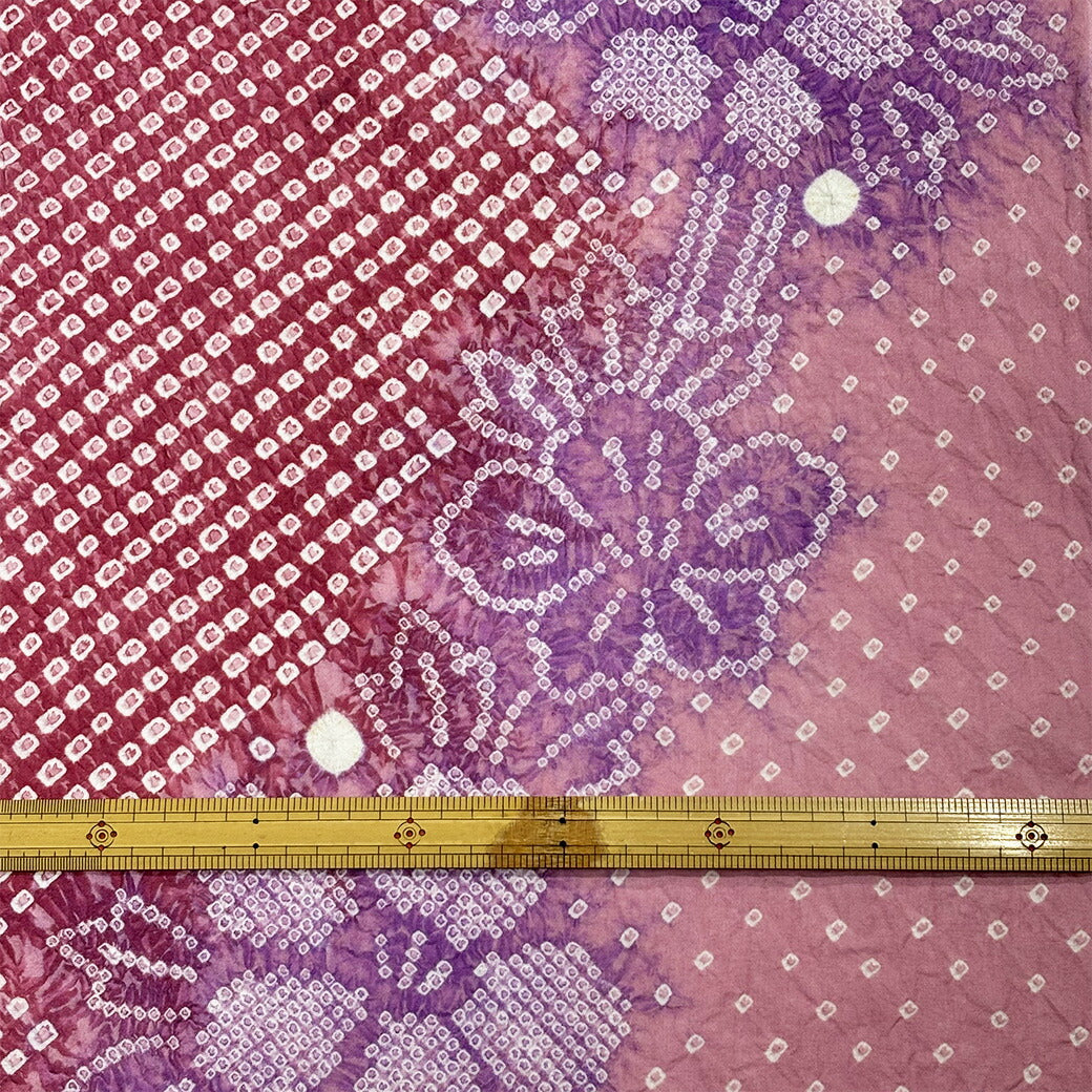 【訳あり】 【 有松絞り 梅の花 桜色 12.5m巻き 巾40cm 】 生地 一反 巻き売り 有松染め 鳴海絞り 有松鳴海絞り 浴衣生地 ウメ 甚平生地 浴衣 ゆかた しぼり浴衣 絞り浴衣 絞り染め 兵児帯 夏着物 風呂敷 一