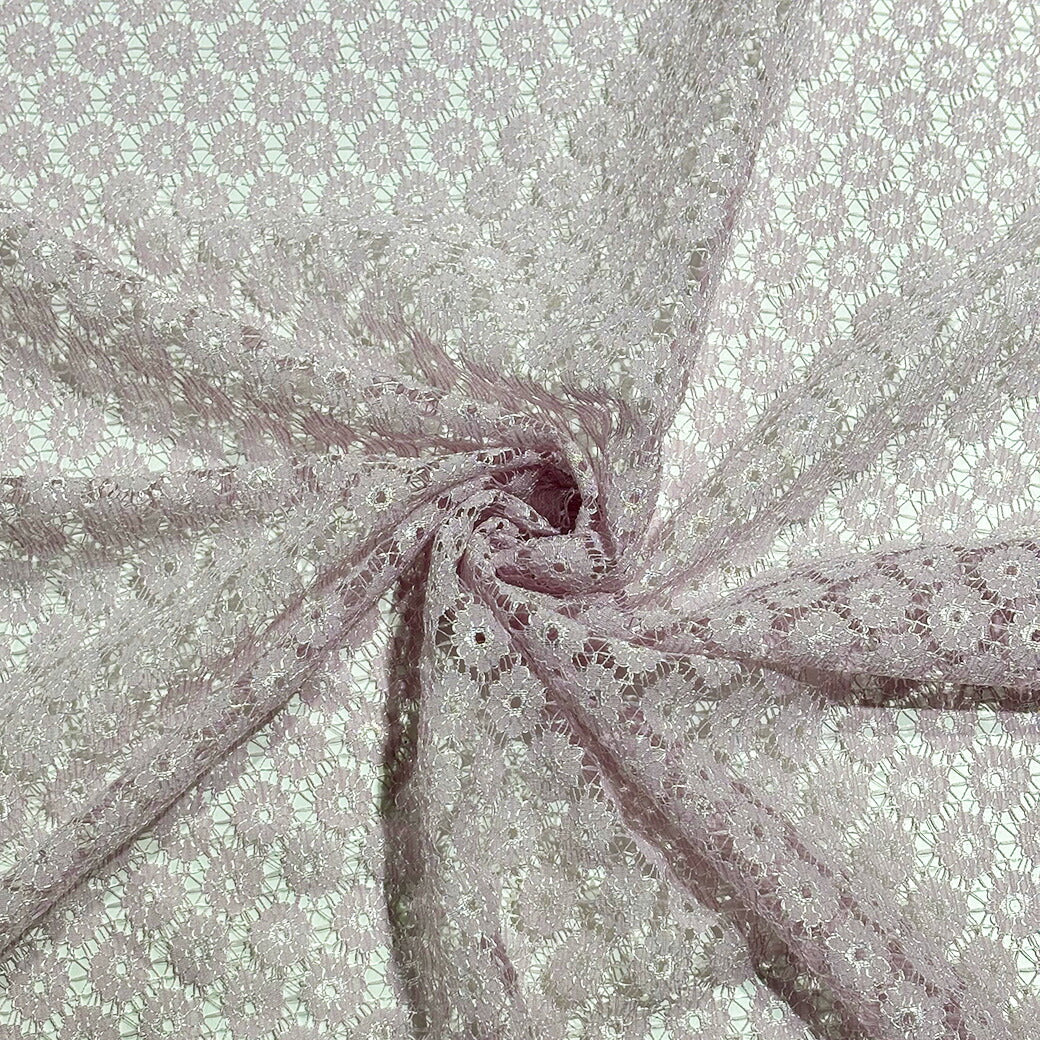 生地 【 ラッセルレース ピンク 】 レース ラッセルレース レース生地 ラッセル ラッセルレース生地 刺繍 レース刺繍 花柄 薔薇 幾何学 レースカーテン グローブ 手袋 ベール ブライダル ウェディング コスプレ 半襟 衣