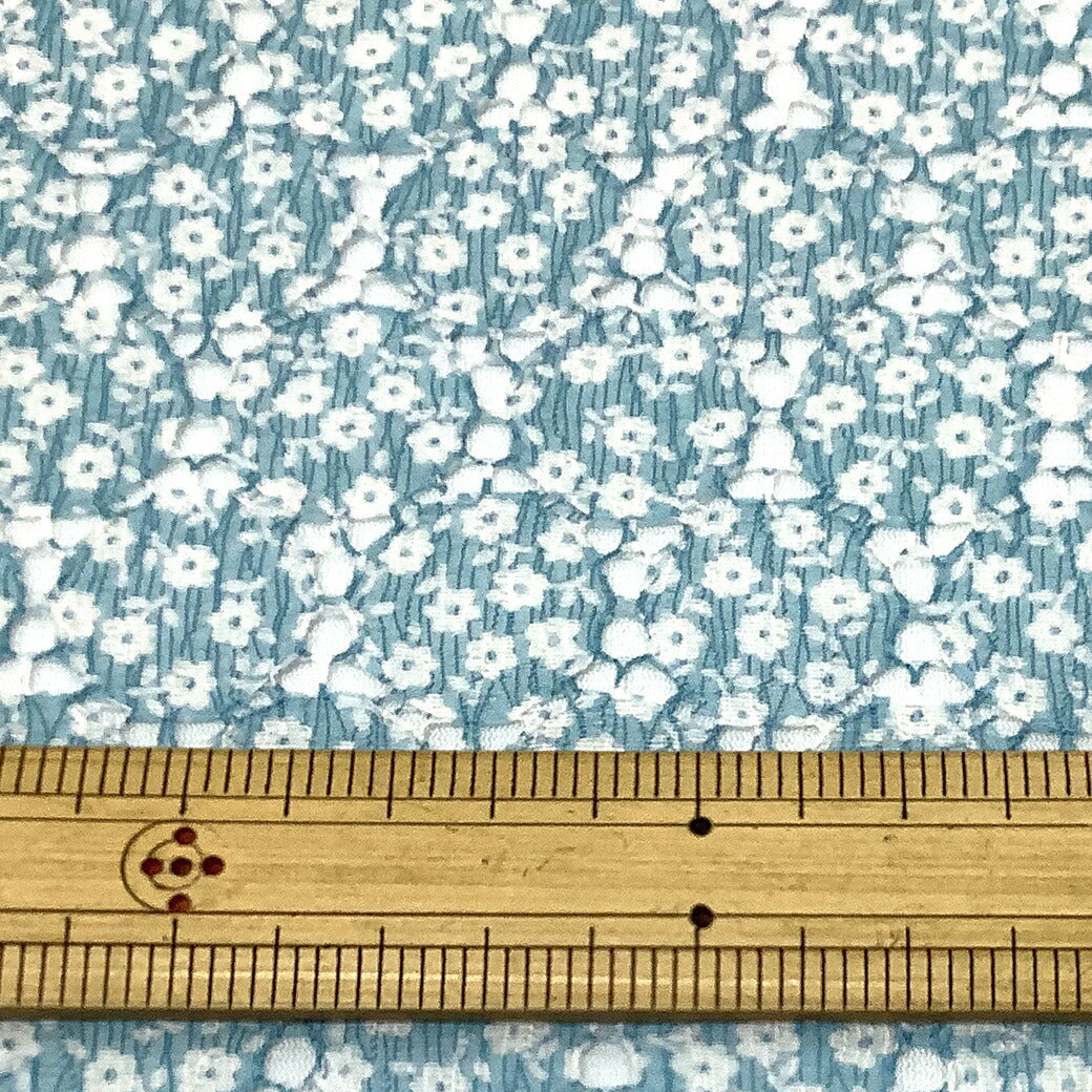 生地 【 花柄ラウンドレース スカイ 】 レース レース生地 花柄 ラウンドレース 刺繍 レース刺繍 小花柄 薔薇 カスミソウ 幾何学 ワンピーズ チュニック スカート カーテン ブライダル ウェディング コスプレ 半襟 ポリ