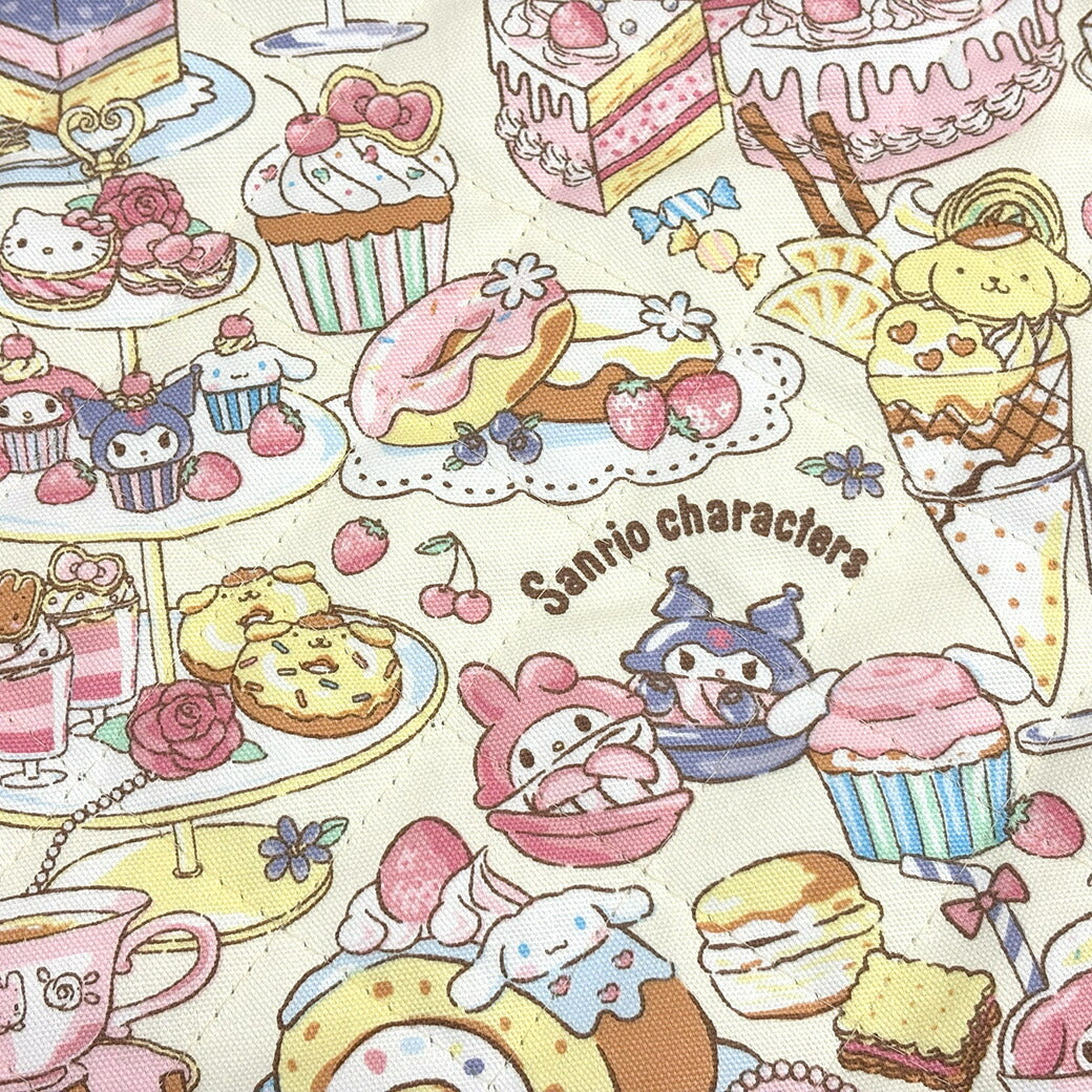 生地 【 サンリオキャラクターズ キルティング クリーム 】 サンリオ キルト生地 キルティング 生地 女の子 キャラクター キャラ生地 入園 入学 新学期準備 幼稚園 バッグ トート レッスンバッグ 習い事バッグ 手提げ 巾