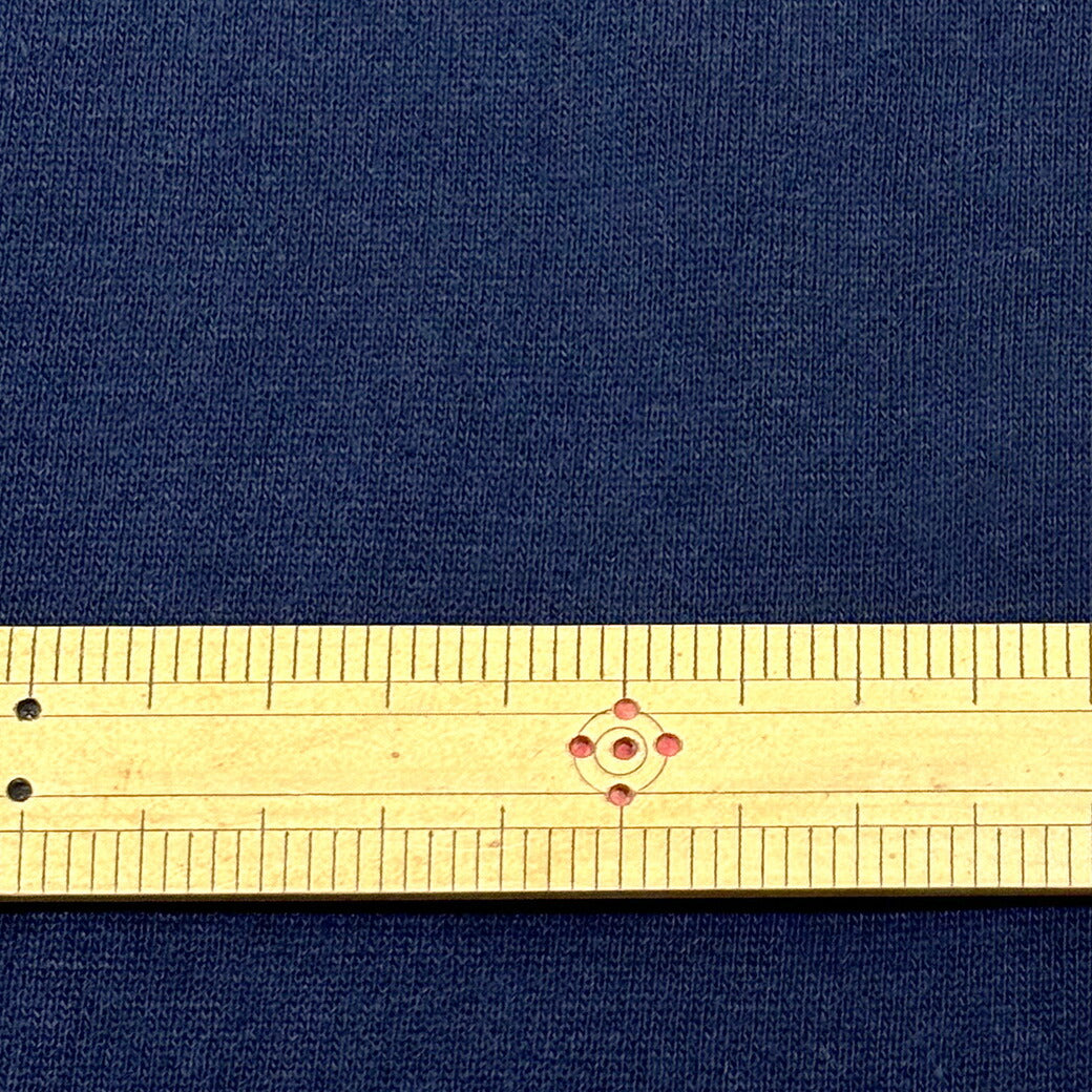生地 【 スウェットニット ネイビー 】 ニット生地 130cm巾 綿100% 綿ニット 綿生地 コットン 無地 伸縮性 厚手生地 スウェット トレーナー ジャケット スカート パンツ コート ポンチョ バッグ 帽子 インテリ