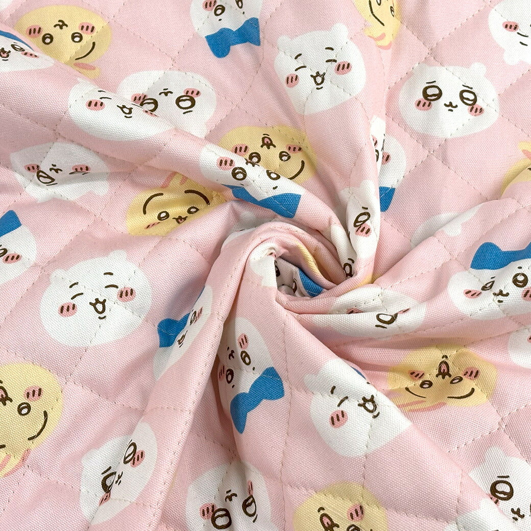 生地 【 ちいかわ キルティング ピンク 】 ちいかわ ちいかわ生地 キルト生地 キルティング 生地 男の子 女の子 キャラクター生地 うさぎ ハチワレ 入園 入学 新学期準備 幼稚園 可愛い レッスンバッグ 習い事バッグ ト