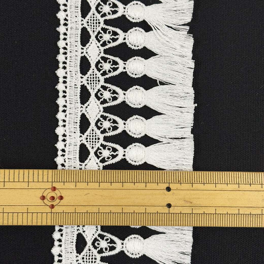 リボン【 フリンジテープ 60mm 】フリンジレース レーステープ レースリボン 刺繍リボン レース刺繍 刺繍テープ ハンドメイド資材 可愛い 手芸用テープ リボンテープ 洋裁 ハンドメイド 手芸用 パーツ 布雑貨 副