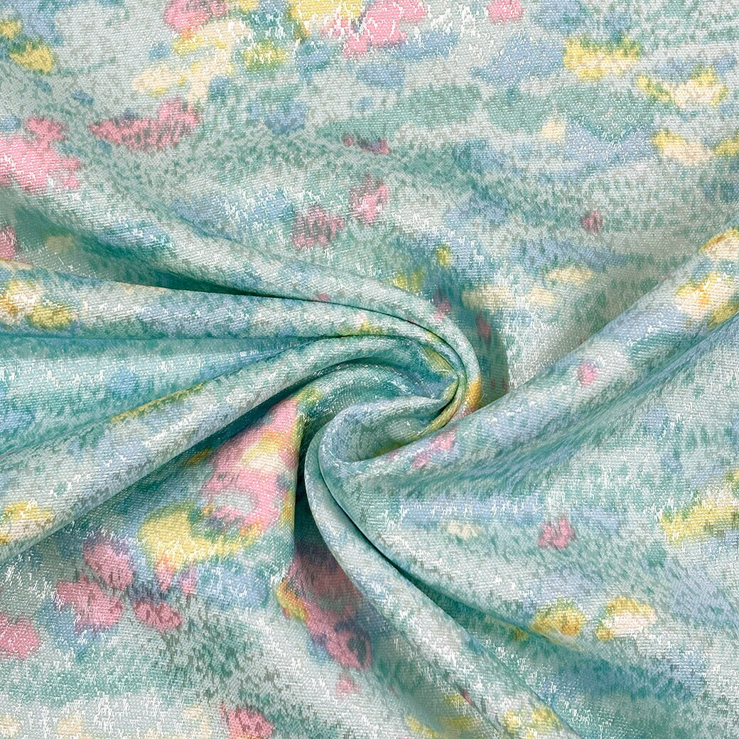 生地【 イプサジャガード ポップ 】ジャガード生地 ジャガード織り ゴブラン 織物 総柄 水彩画 絵画 風景画 布地 衣装 インテリア ハンドメイド 手芸 クッションカバー スカート ポーチ バッグ 小物 テーブルクロス ディ