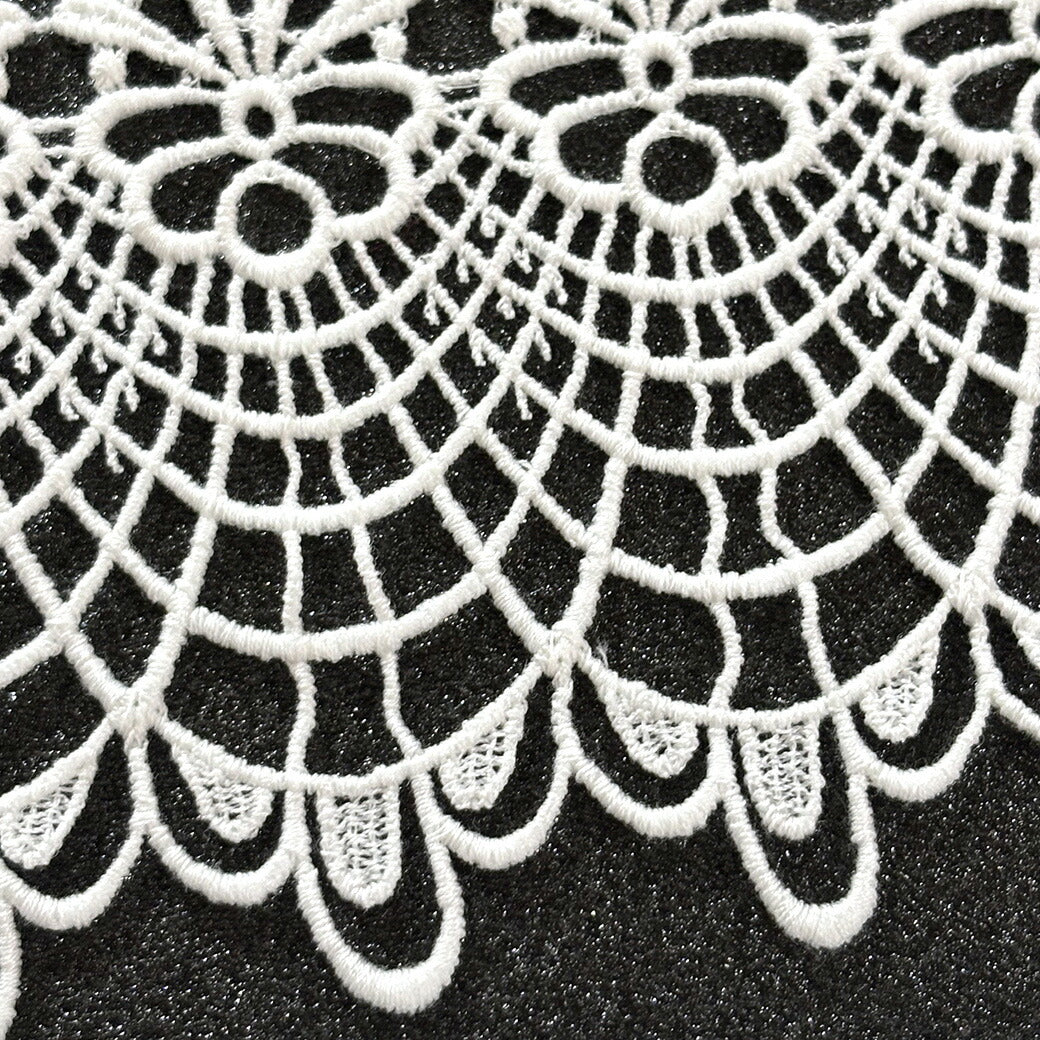 リボン【 モチーフレース G 白 】レースリボン 刺繍リボン 刺繍 レース刺繍 刺繍テープ ハンドメイド資材 可愛い 手芸用テープ リボンテープ 洋裁 ハンドメイド 手芸用 パーツ 布雑貨 副材 手芸副材 フリル カントリー