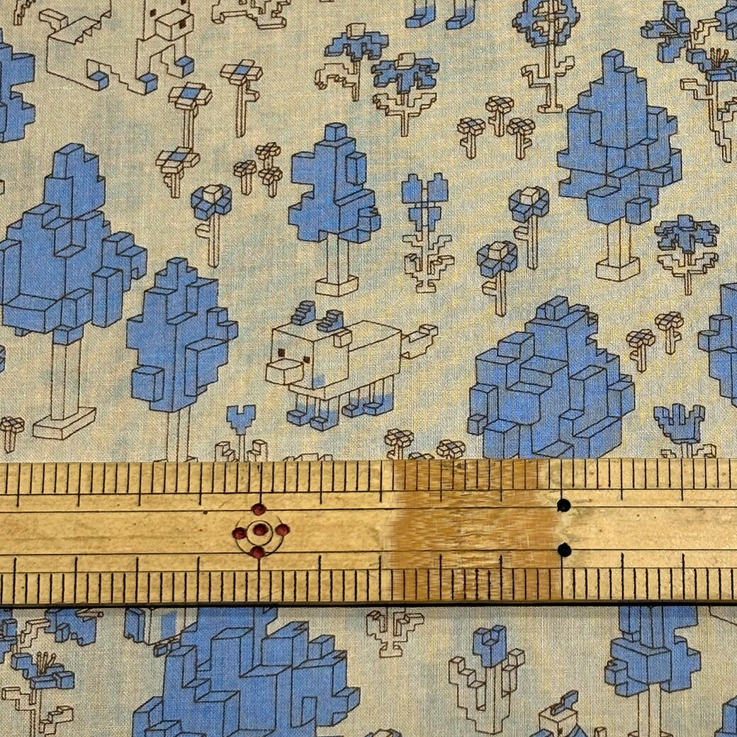 生地 【 60/1ローン ブロックプリント 】 ローン生地 綿生地 綿 コットン 綿100% トイブロックタウン コットンプリント アパレルファブリック シャツ ブラウス ワンピース カバーリング 裏地 巾着袋 エコバック T