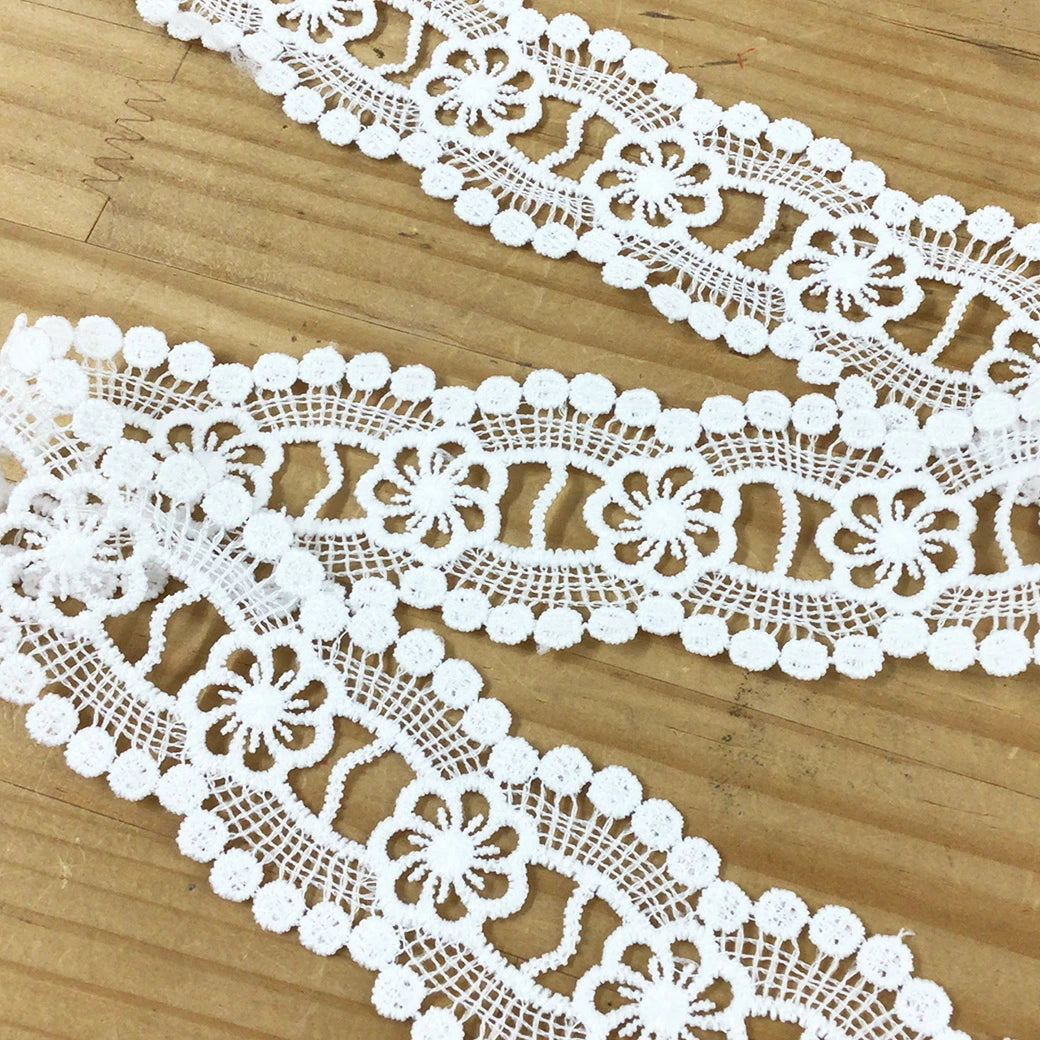 リボン【 花はしごレース 】 レースリボン はしごレース 花柄レース フラワーレース レース生地 刺繍リボン 手芸レース