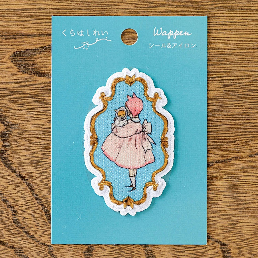 ワッペン【 くらはしれいワッペン 大事な子 KRW-04 】 くらはしれい Kurahashi Rei アイロンワッペン シールワッペン 刺繍ワッペン 刺しゅうワッペン 両用