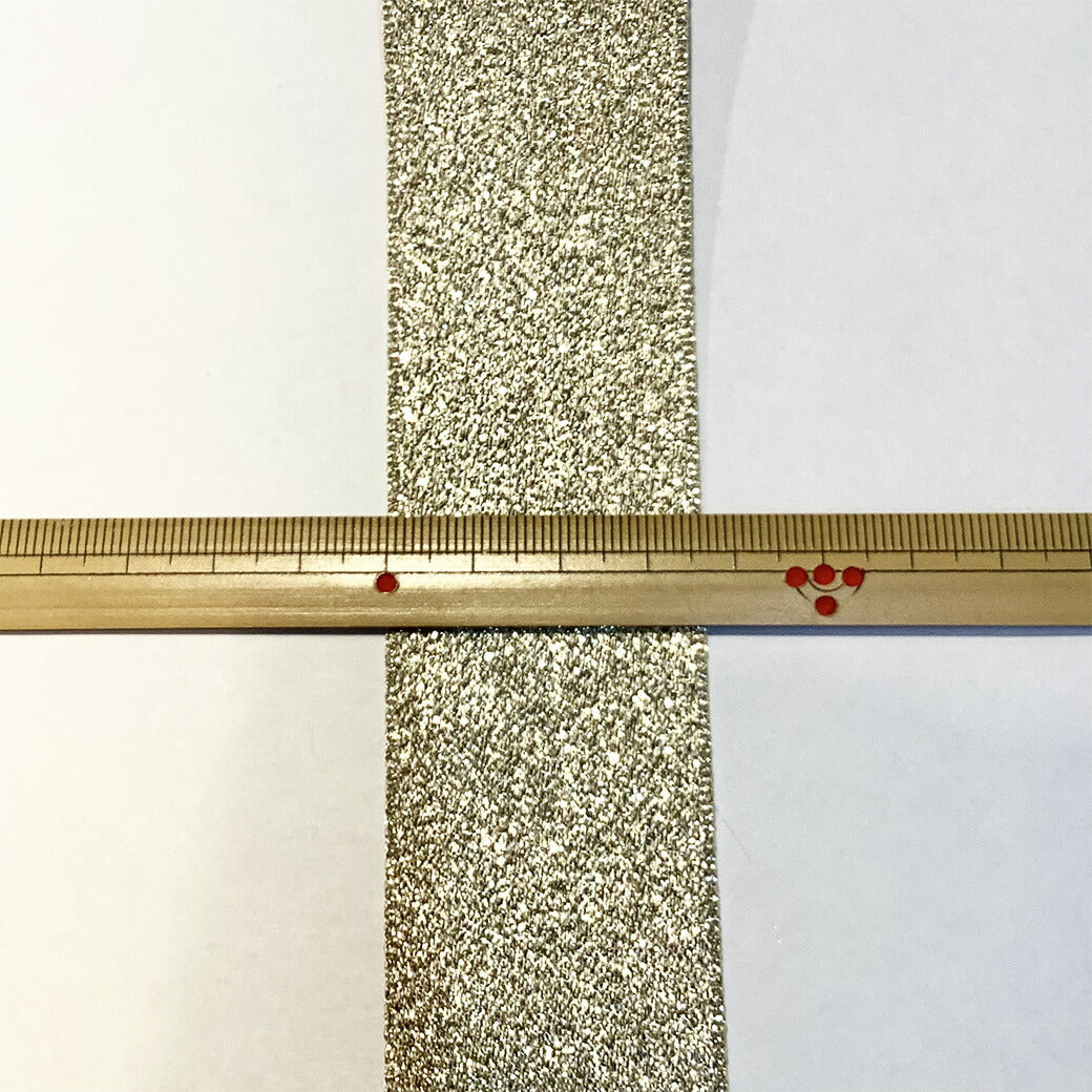 リボン【Eliteエリート9700メタリックリボン36mm#Gゴールド】ゴールド 金 36mm幅 ラメリボン ヘアゴム 手芸 カチューシャ バレッタ アクセサリー 推し活 リボンワーク 女の子 ラッピング 梱包 装飾 花 コサ