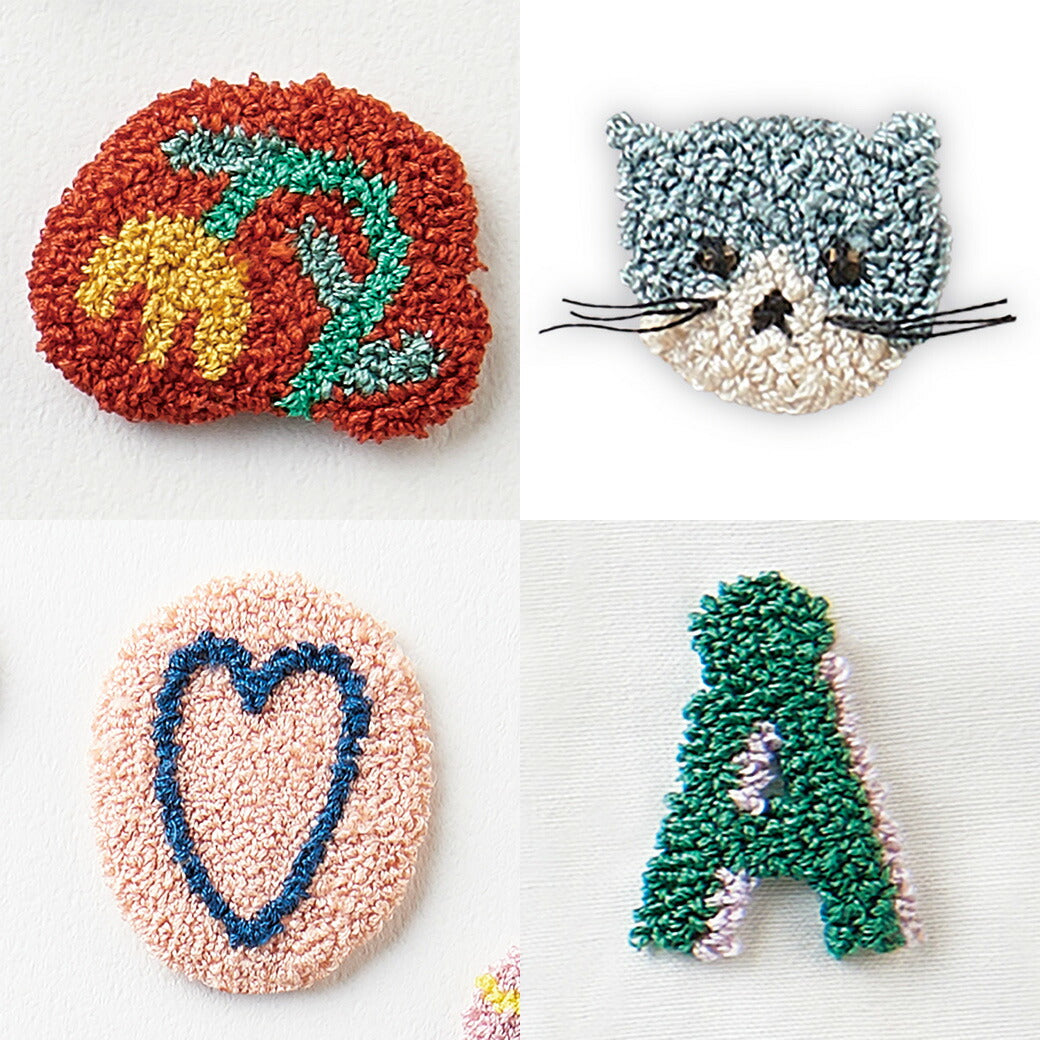 クロバー 【 フリーステッチングスターターセット 57-410 】 刺繍 パンチニードル 初心者 ステッチ 刺しゅう 刺繍用 スターターセット スターターキット ニードル パンチニードル ニードルパンチ ニードル針 スレダー