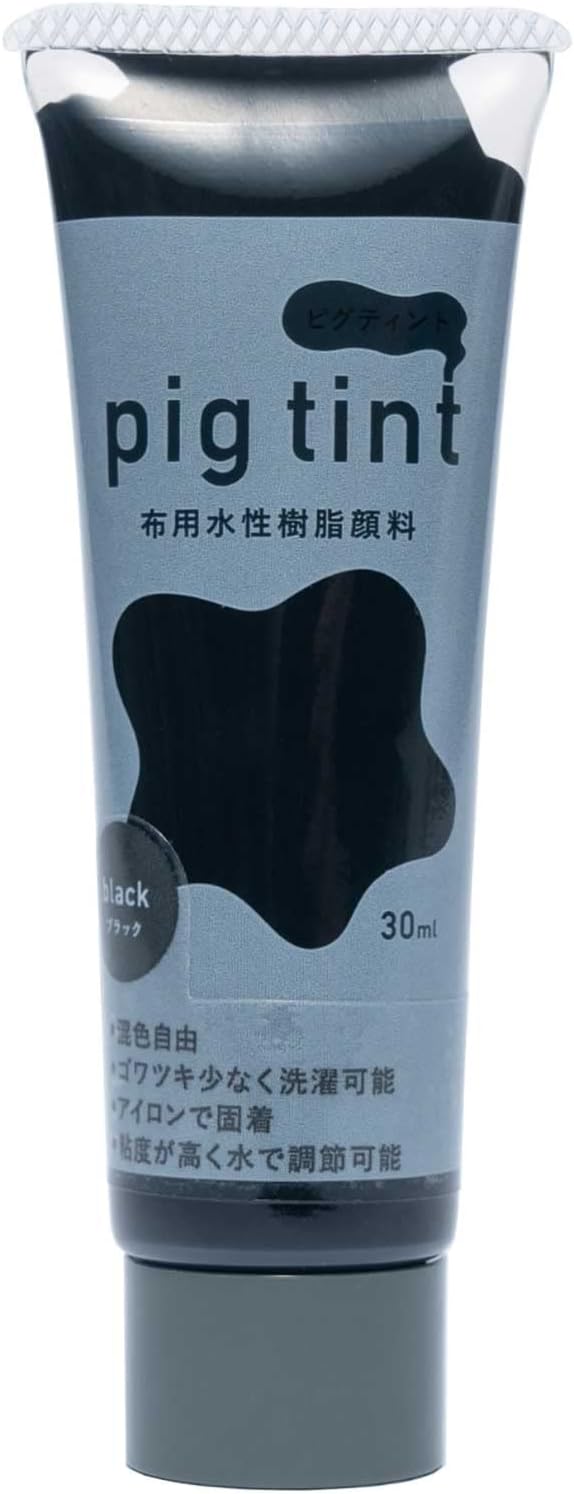 みやこ染 【 顔料 ピグティント pig tint 基本色10色 30ml 】 みやこ染め 桂屋 布用水性樹脂顔料 布用顔料 水性アクリル樹脂顔料 絵具 自由研究 混色 レース染め トートバッグ Tシャツ スクリーンプリント