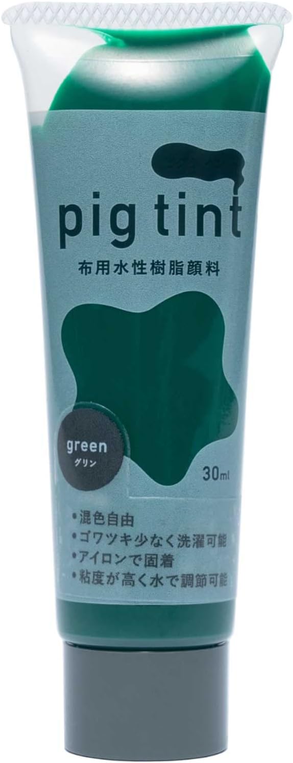 みやこ染 【 顔料 ピグティント pig tint 基本色10色 30ml 】 みやこ染め 桂屋 布用水性樹脂顔料 布用顔料 水性アクリル樹脂顔料 絵具 自由研究 混色 レース染め トートバッグ Tシャツ スクリーンプリント