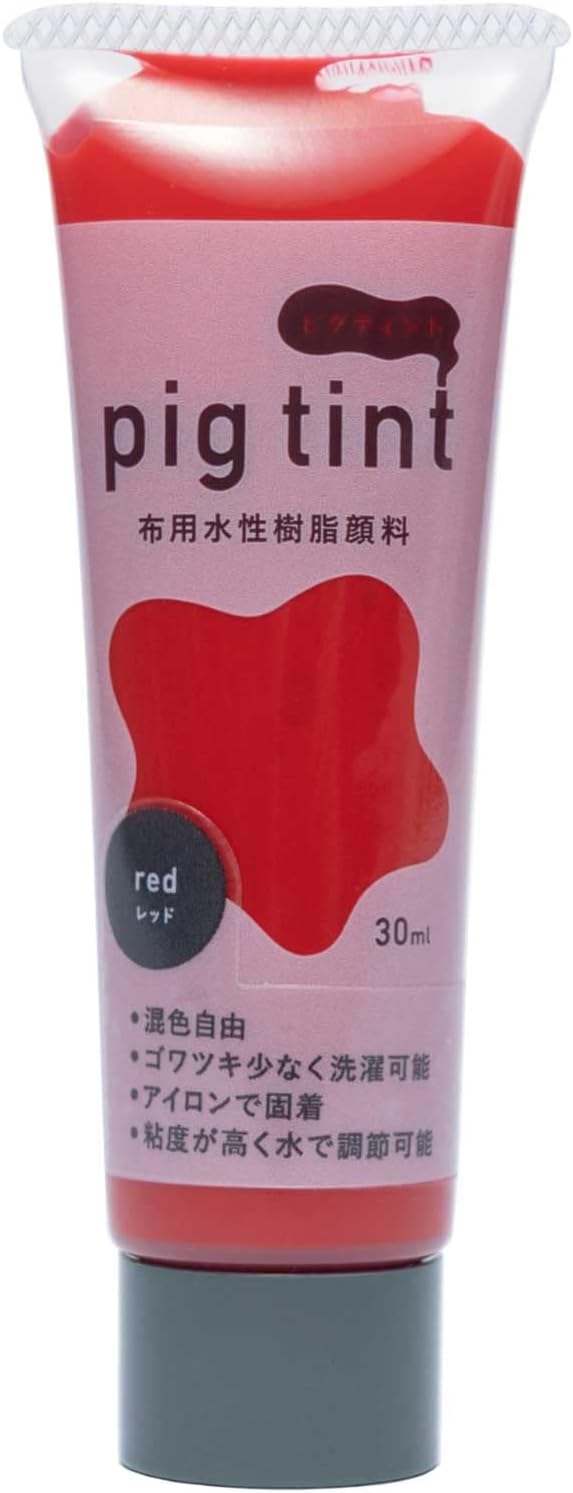 みやこ染 【 顔料 ピグティント pig tint 基本色10色 30ml 】 みやこ染め 桂屋 布用水性樹脂顔料 布用顔料 水性アクリル樹脂顔料 絵具 自由研究 混色 レース染め トートバッグ Tシャツ スクリーンプリント
