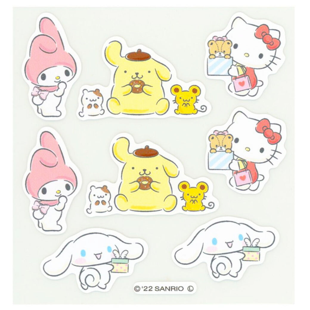 ワッペン【 ミササ めじるしワッペン サンリオキャラクターズ 1163 】アイロンワッペン 接着 サンリオ マイメロディ— ポムポムプリン キティ シナモロール シナモン kitty 手作り 入園 入学 アップリケ マスク ワ
