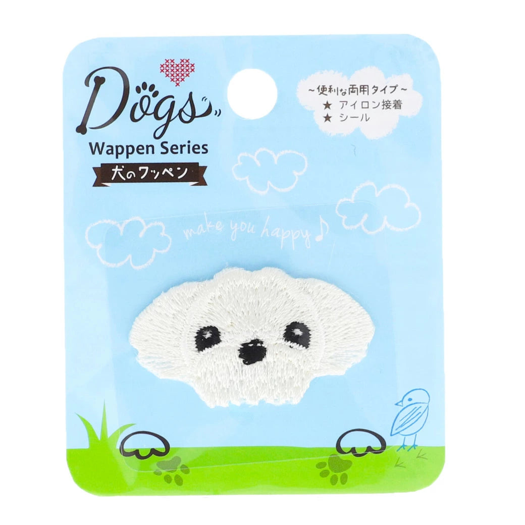 ワッペン【 犬のワッペン DOG011 マルチーズ 】 アイロンワッペン ワッペン【 犬のワッペン DOG011 マルチーズ 】 アイロンワッペン