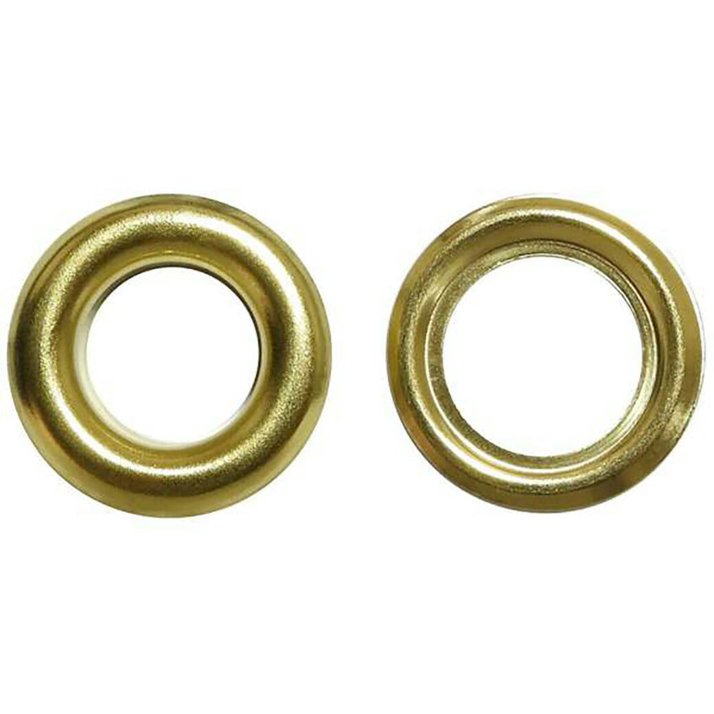 清原 【 サンコッコー 片面ハトメ #23 8mm ゴールド 10組入 SUN11-169 】真ちゅうハトメ 真鍮製 真ちゅう製 ハトメ 紐通し コード通し 強化 巾着バッグ ブレスレット スマホケース チョーカー バッグ