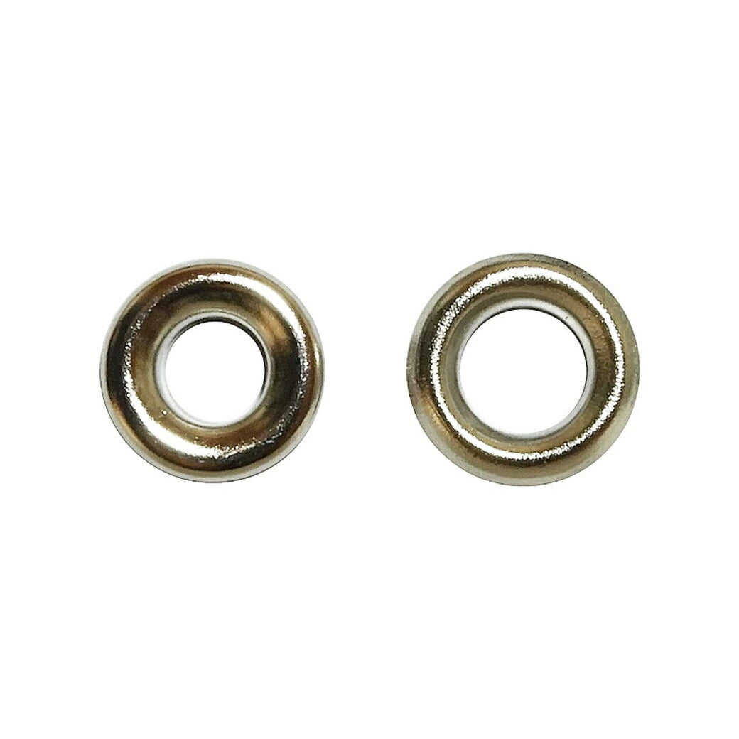 清原 【 サンコッコー 両面ハトメ #300 5mm ニッケル 12組入 】kiyohara 真ちゅうハトメ 真鍮製 真ちゅう製 ハトメ 紐通し コード通し 強化 巾着バッグ ブレスレット スマホケース チョーカー バッグ