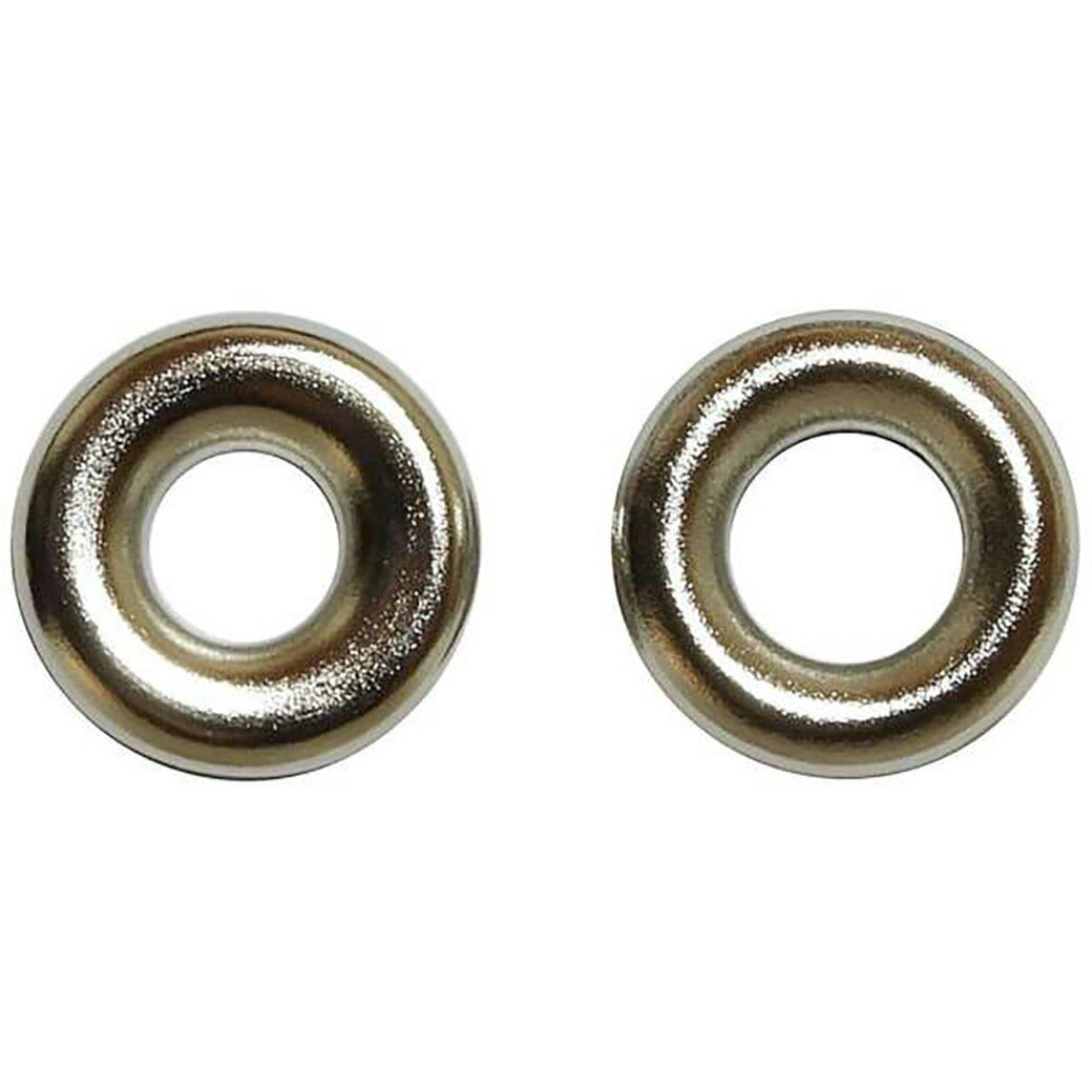 清原 【 サンコッコー 両面ハトメ #18 6mm ニッケル 10組入 SUN11-185 】真ちゅうハトメ 真鍮製 真ちゅう製 ハトメ 紐通し コード通し 強化 巾着バッグ ブレスレット スマホケース チョーカー バッグ