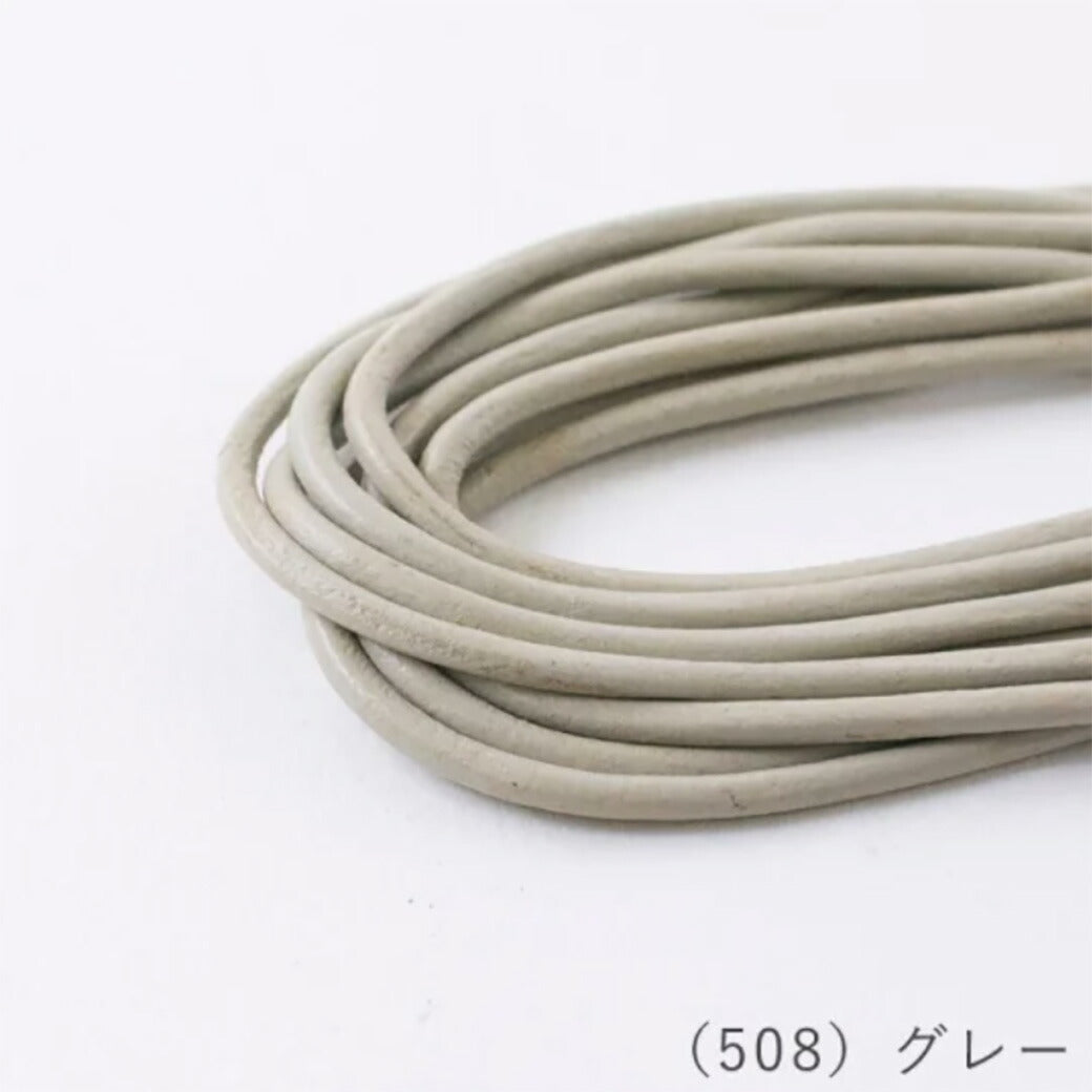 【 メルヘンアート バフレザーコード 2mm×2m 12色 】 レザーコード レザー 牛革 水牛 コード コード紐 革紐 革 レザー紐 革ひも レザークラフト クラフト ビーズアクセサリー バッグチャーム レザーアクセサリー グラスコード ブレスレット DIY 雑貨 ラッピング 梱包 包装