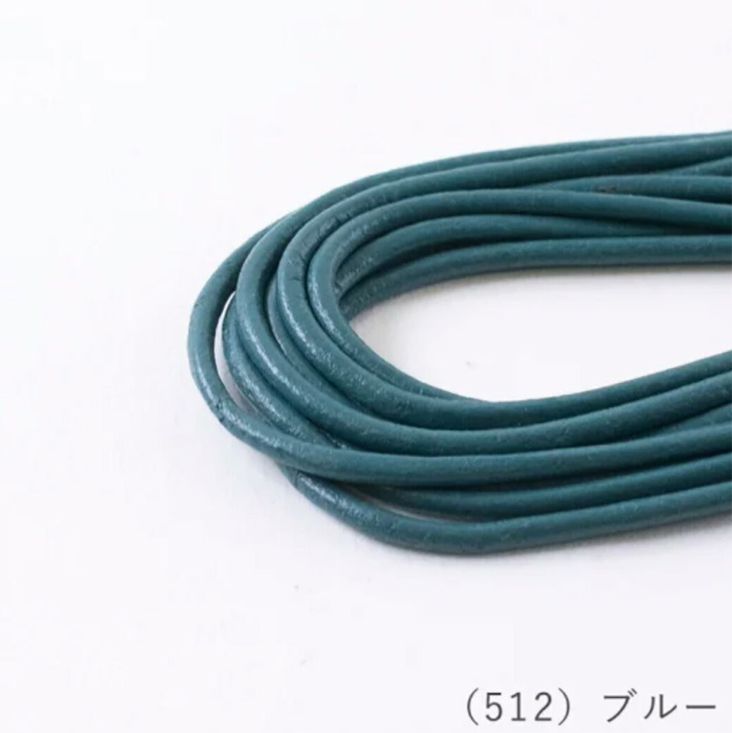 【 メルヘンアート バフレザーコード 2mm×2m 12色 】 レザーコード レザー 牛革 水牛 コード コード紐 革紐 革 レザー紐 革ひも レザークラフト クラフト ビーズアクセサリー バッグチャーム レザーアクセサリー グラスコード ブレスレット DIY 雑貨 ラッピング 梱包 包装