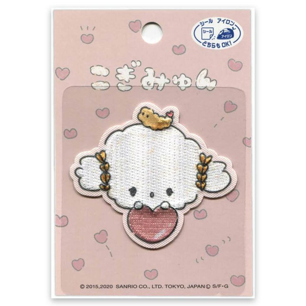 ワッペン【 サンリオ こぎみゅん SCW600 SCW09 】 アイロンワッペン サンリオキャラクター こぎみゅん 小麦粉の妖精 アイロン接着 シール サンリオワッペン パイオニア ワンポイント 入園 入学 新学期準備 レッスンバッグ スモッグ 習い事バッグ Textile World TOA