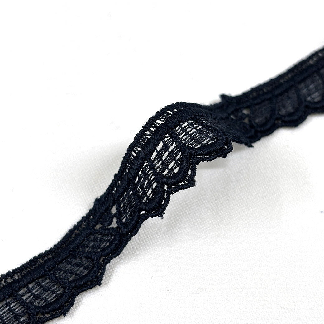 リボン【 レース #3 】ケミカルレース レースリボン 波型 ウェーブ 刺繍リボン レース刺繍 刺繍テープ ハンドメイド資材 可愛い 手芸用テープ リボンテープ 洋裁 ハンドメイド 手芸用 パーツ 布雑貨 副材 手芸副材 フリル Textile World TOA
