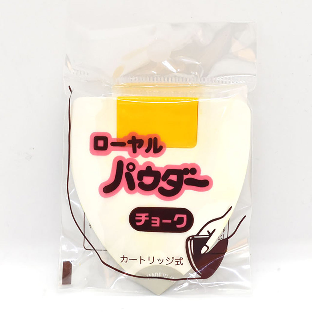 【 金天馬 ローヤルパウダーチョーク 黄 】 チョーク 印つけ 印付け しるしつけ 三角