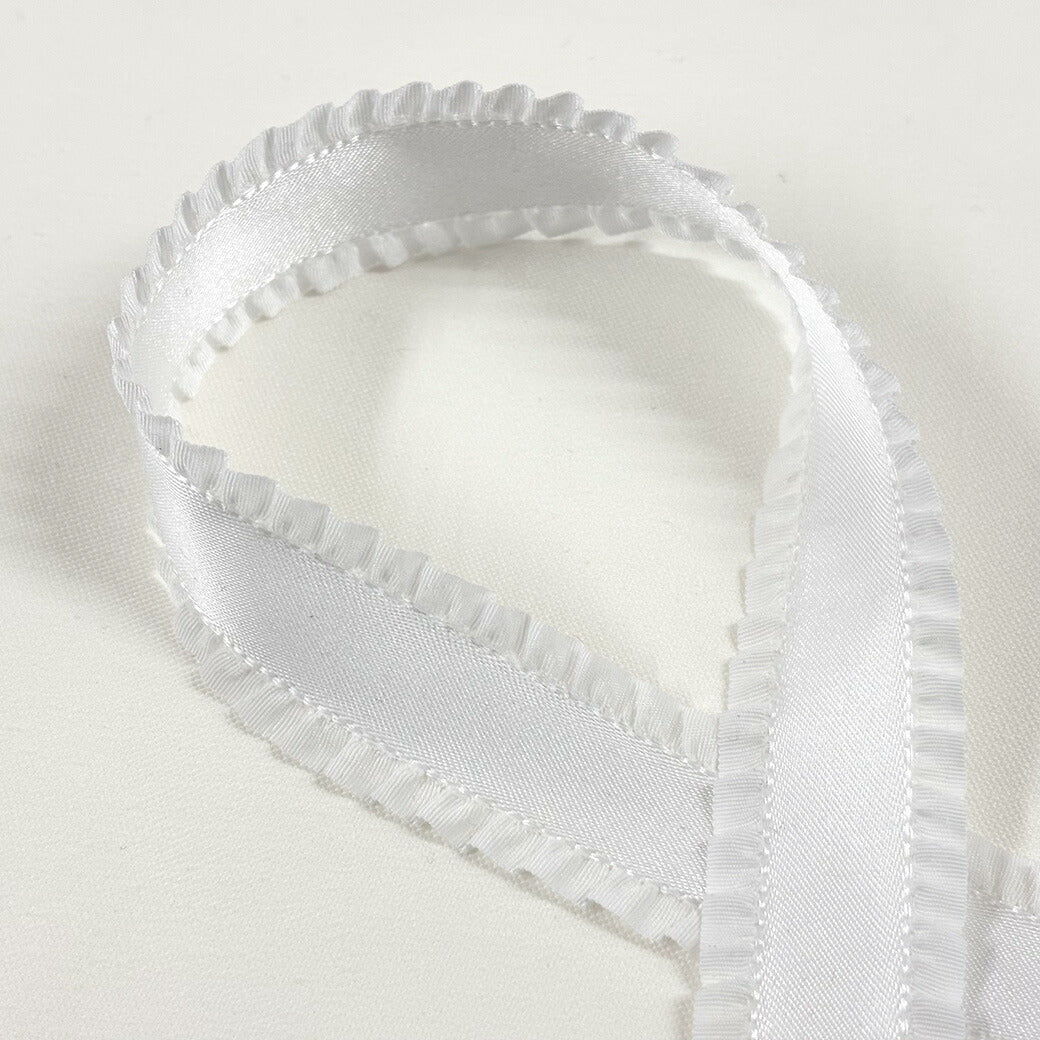 リボン 【 フリルリボン 21mm 5色 】 フリルリボン サテンリボン リボン サテン 手芸リボン ポリエルテルリボン コスプレ 仮装 衣装 アレンジ お遊戯会 発表会 2.1cm ダブルフリル ヘアアクセ ヘアリボン 衣装 手芸用品 ラッピング ラッピング資材 Textile world TOA