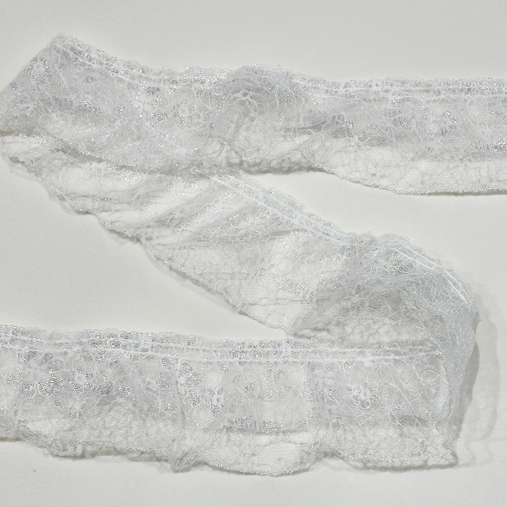 ラメフリルレースリボン