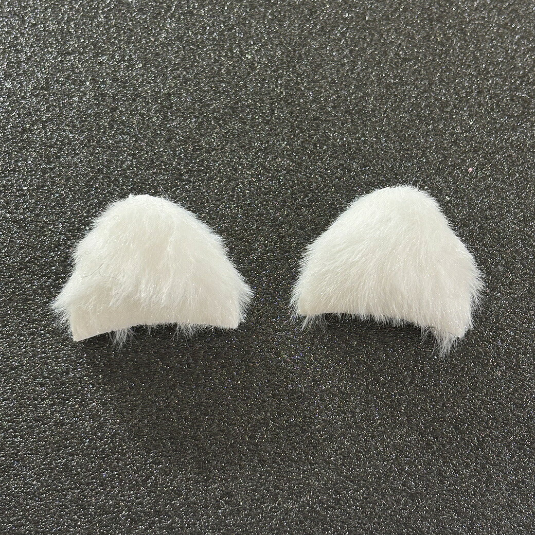【 デコパーツ ねこ耳 2色 】 デコ パーツ 猫耳 動物モチーフ かわいい ふわふわ パーツ 推し活 チャーム 人形 デコレーション 飾り物 装飾 ハンドメイド用品 手芸用品 ハンドクラフト Textile World TOA