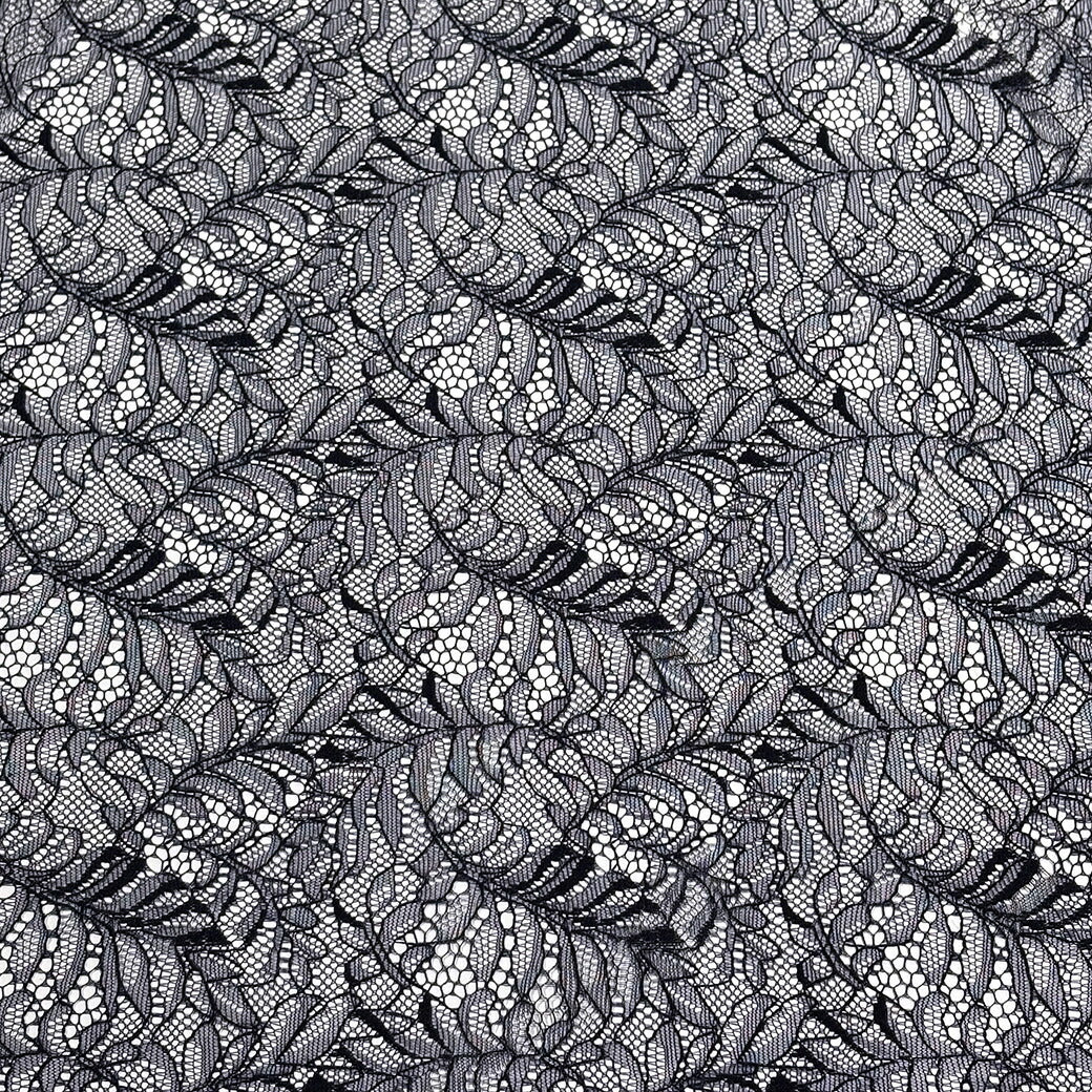 生地 【 片耳スカラ ラッセルレース 4色 】 レース レース生地 刺繍 レース刺繍 140cm巾 幅広 ポリエステル 花柄 植物柄 ワンピース ブラウス スカート 裾 袖口 カーテン グローブ 手袋 ハンカチ ベール ウェディング エレガント Textile World TOA