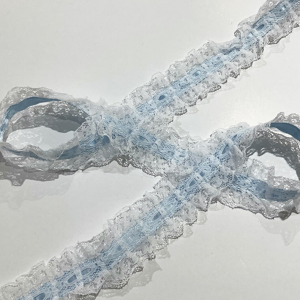 リボン 【 フリルサテンラッセルレースリボン 25mm 15色 】 レースリボン フリルリボン サテンリボン リボン 手芸リボン コスプレ クリスマス 仮装 ハロウィン Dハロ クリスマスリボン パルパルーザ アレンジ お遊戯会 発表会 ヘアアクセ 衣装 手芸用品 Textile world TOA