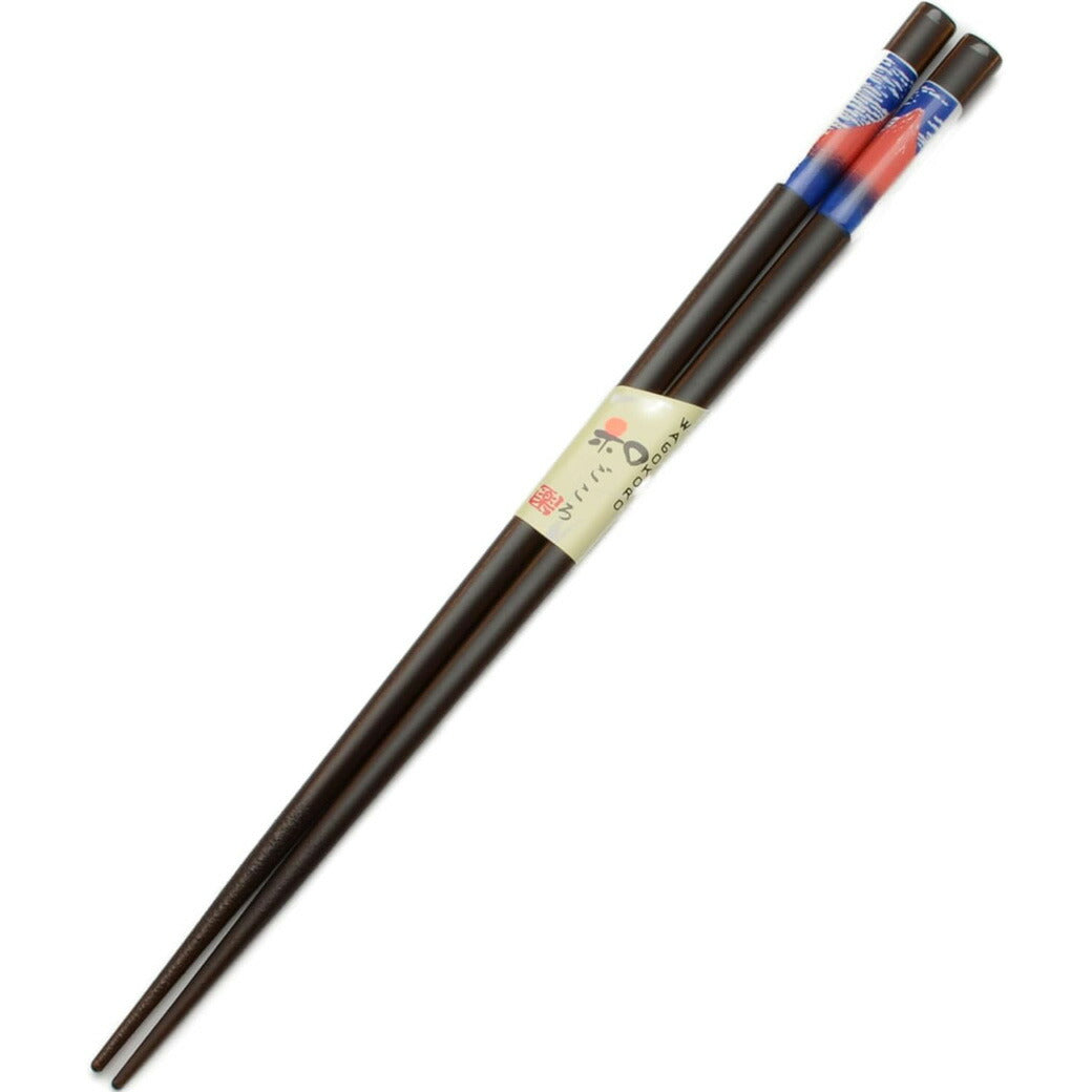 【 食洗機対応 箸 約23cm 6種 】 アオバ 箸 滑り止め加工 天然木 浮世絵 歌麿 写楽 とんぼ玉 日本画 凱風快晴 稲妻雷五郎 恩返し 鶴 にらめっこ だるま 富士山 塗り箸 日本 インバウンド 和風 和ごころ 高級塗り箸
