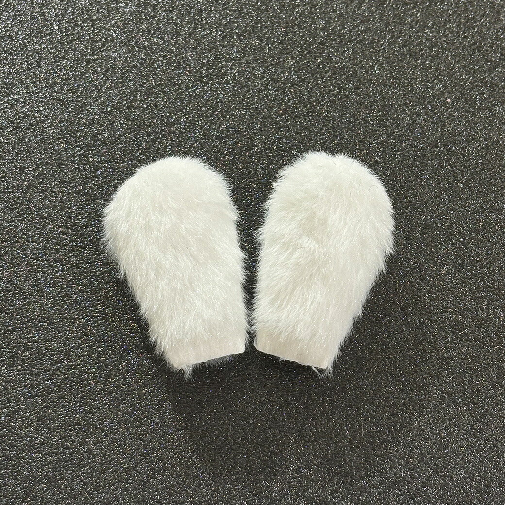 【 デコパーツ うさ耳 2色 】 デコ パーツ うさぎ耳 動物モチーフ かわいい ふわふわ パーツ 推し活 チャーム ヘアアクセ 人形 デコレーション 飾り物 装飾 ハンドメイド用品 手芸用品 ハンドクラフト Textile World TOA